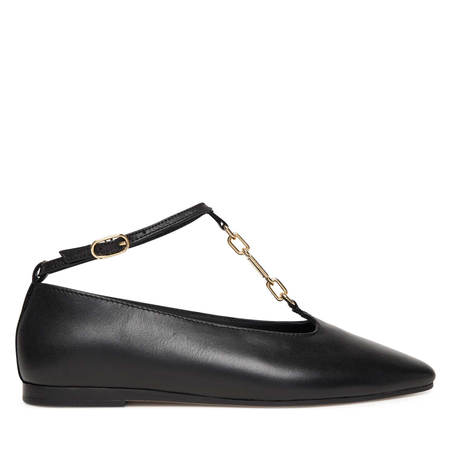Balerinke Tommy Hilfiger Th-Bar Chain Ballet FW0FW09003 Crna