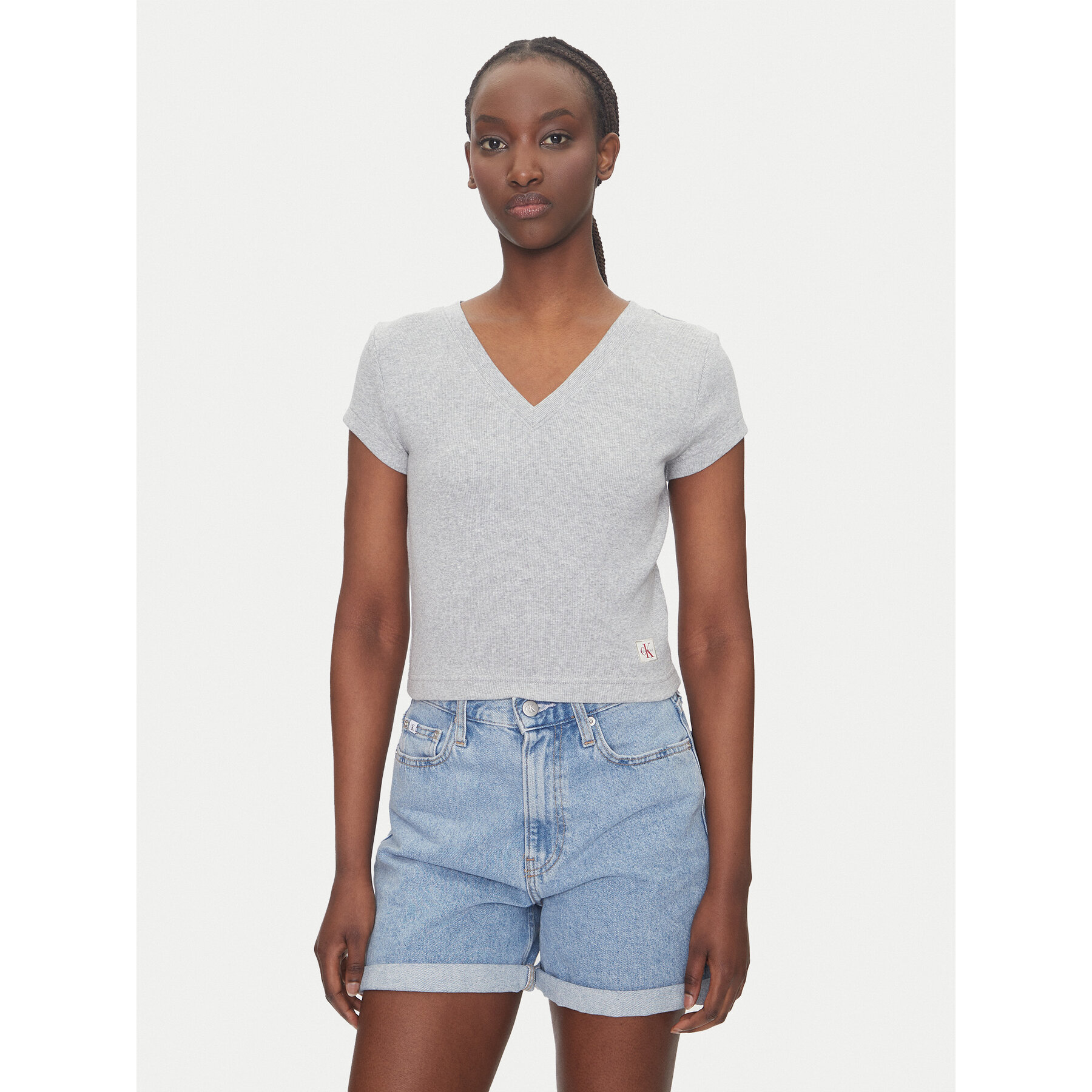 Calvin Klein Jeans T-Shirt LV047C910G Γκρι Regular Fit