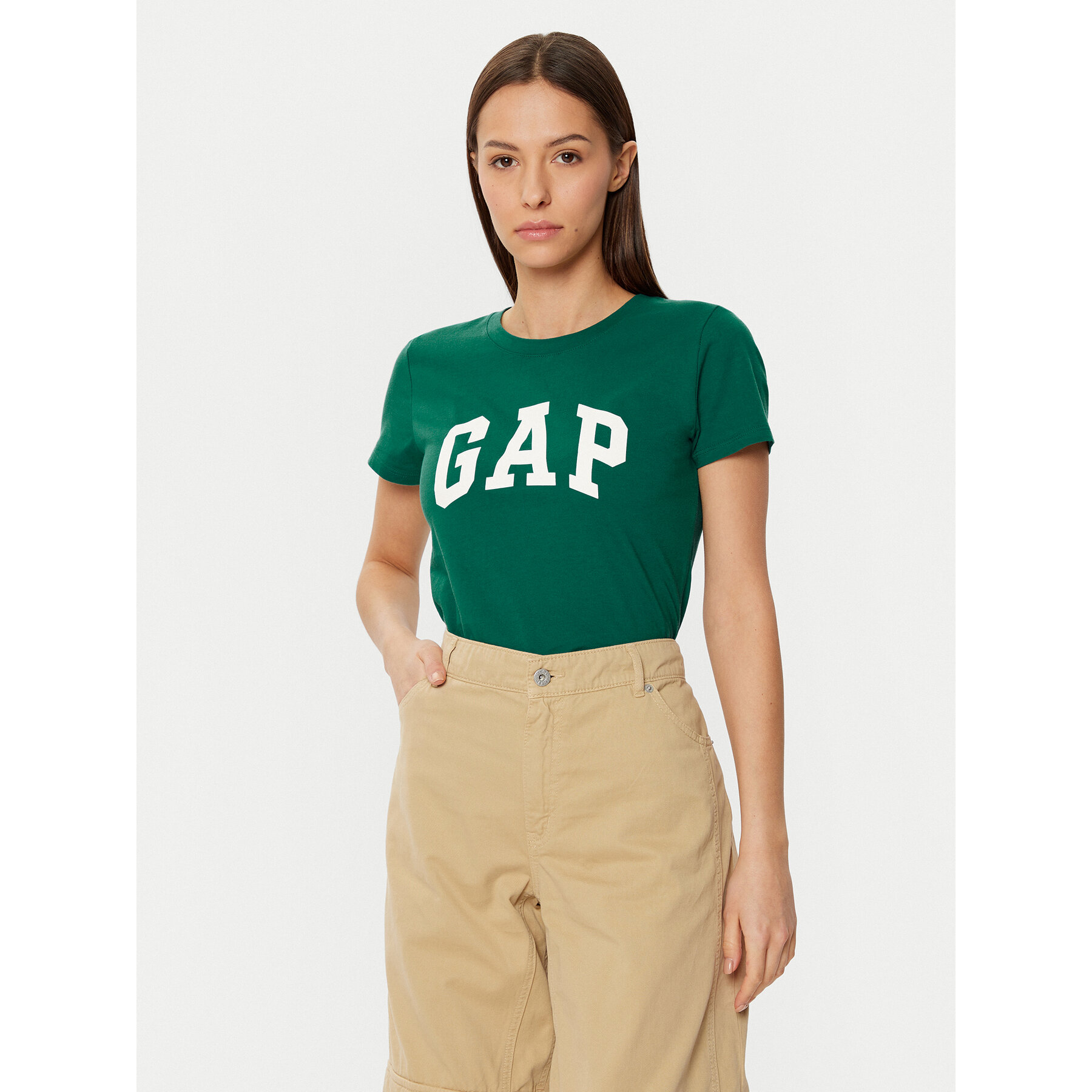 Gap T-Shirt 417797-20 Πράσινο Regular Fit