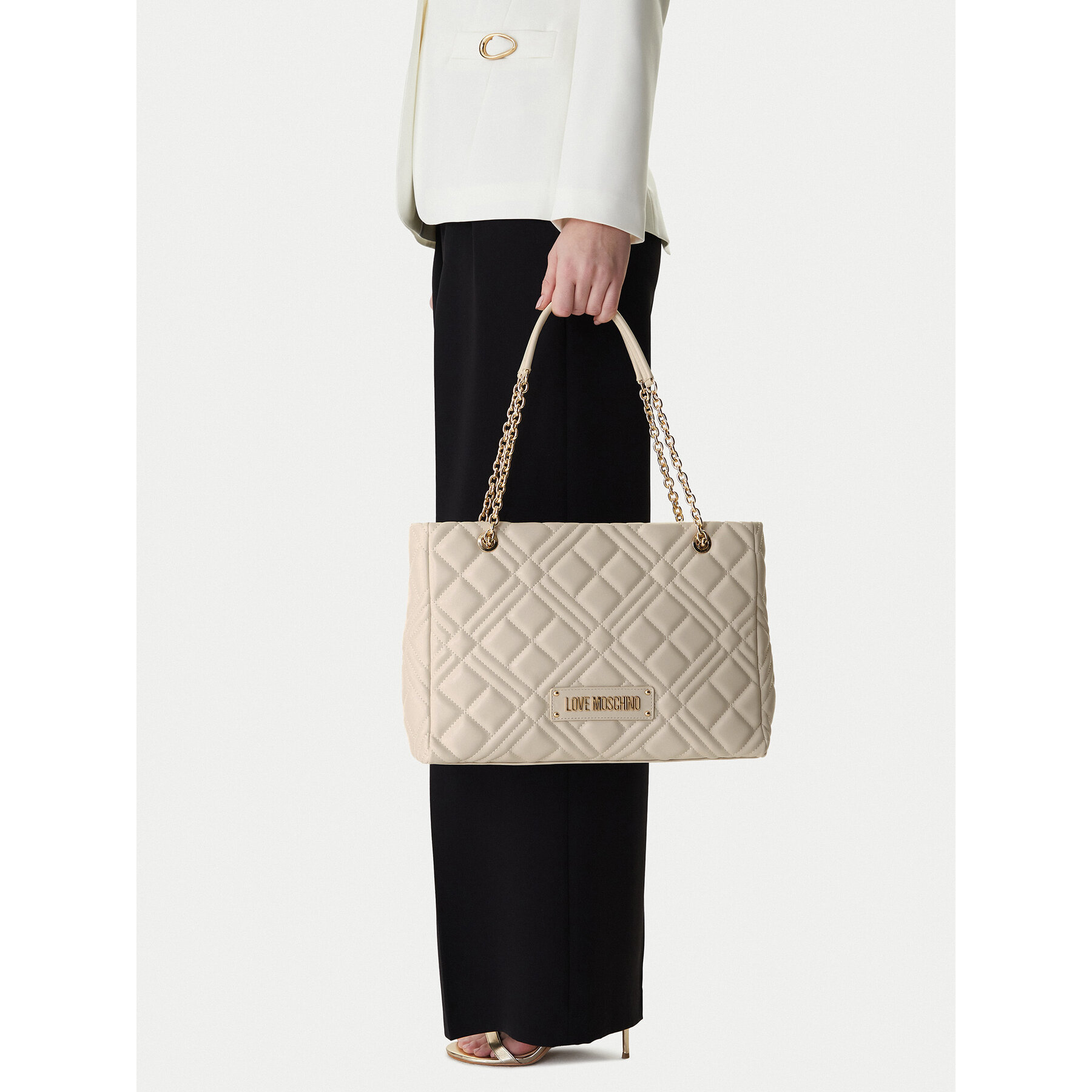 Táska LOVE MOSCHINO JC4145PP1OLA0110 Ekru