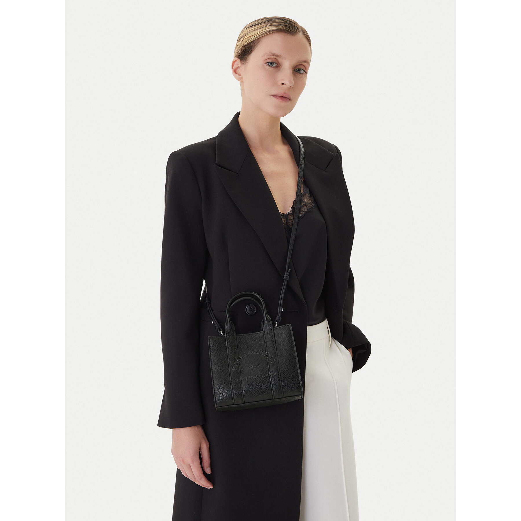 Дамска чанта KARL LAGERFELD A4W30266 Черен