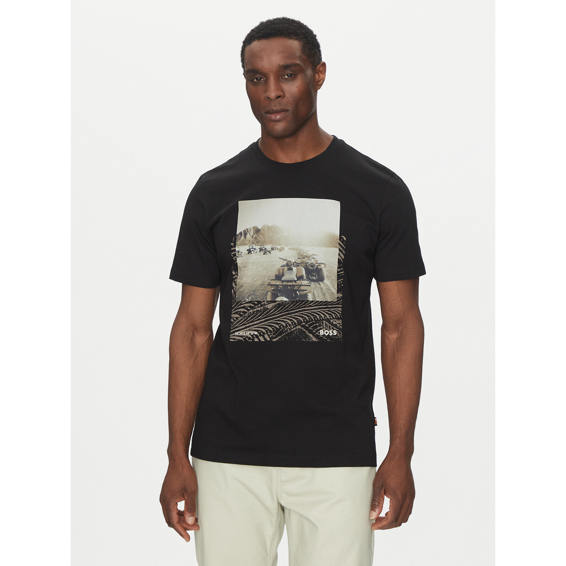 BOSS T-shirt Te_Dunetrace 50539187 Nero Regular Fit