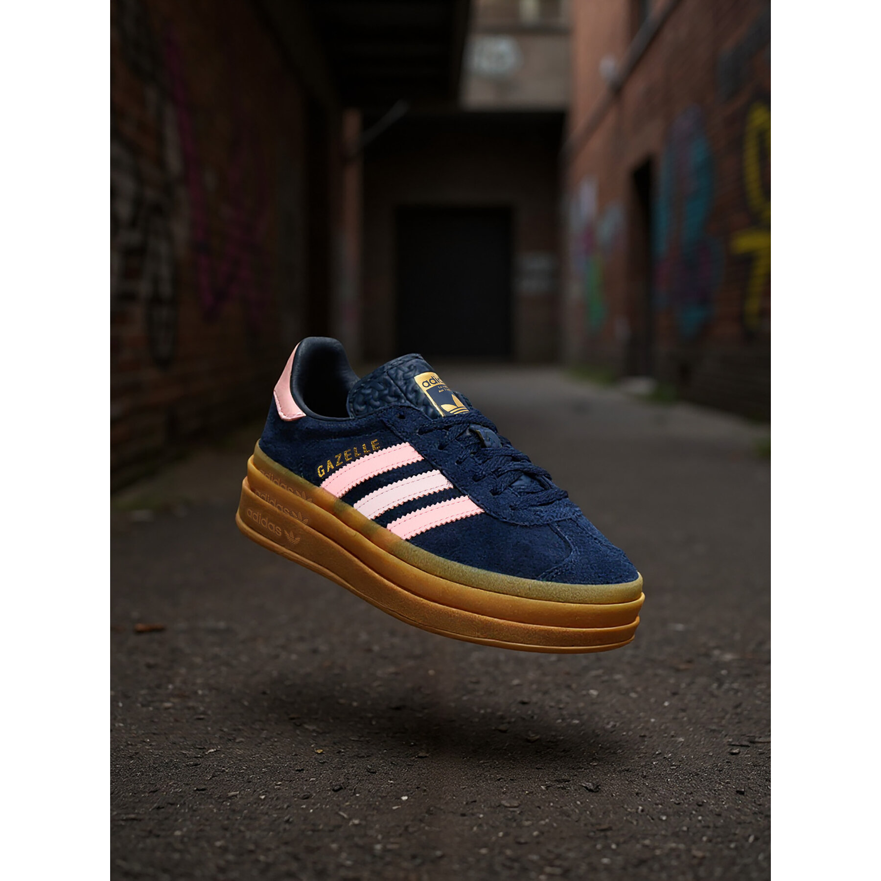 Αθλητικά adidas Gazelle Bold JR5951 Σκούρο μπλε