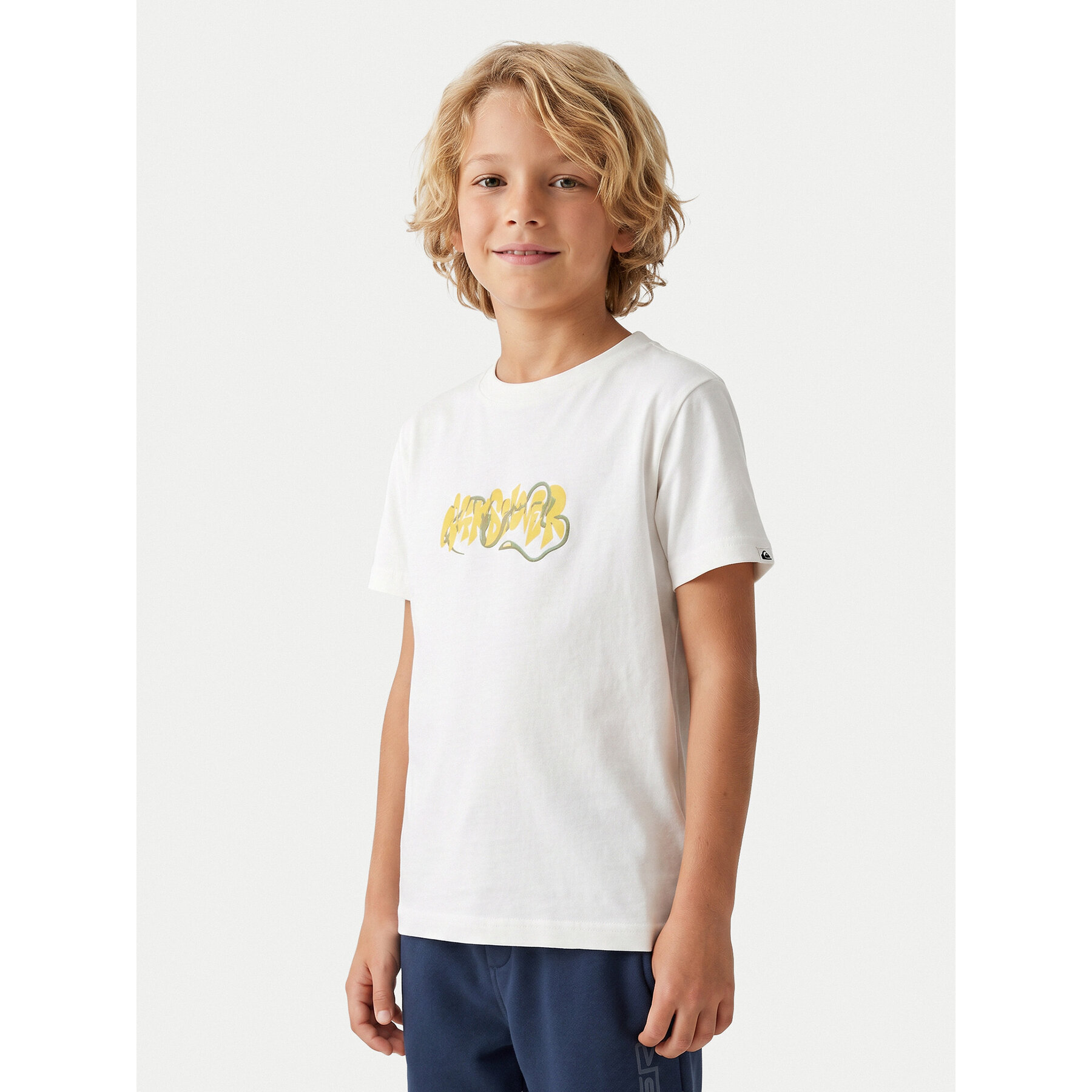 Quiksilver T-shirt Ev Bloomsday EQKZT03570 Bijela Regular Fit