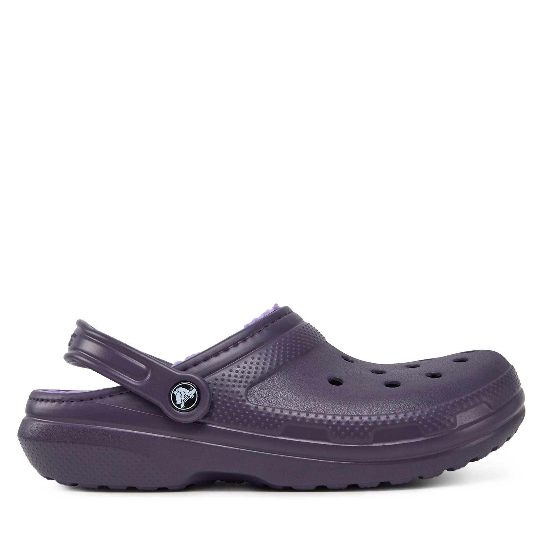 Damen Pantoletten Crocs, Schuhgröße 42_43, Violett, Classic Lined Clog 203591