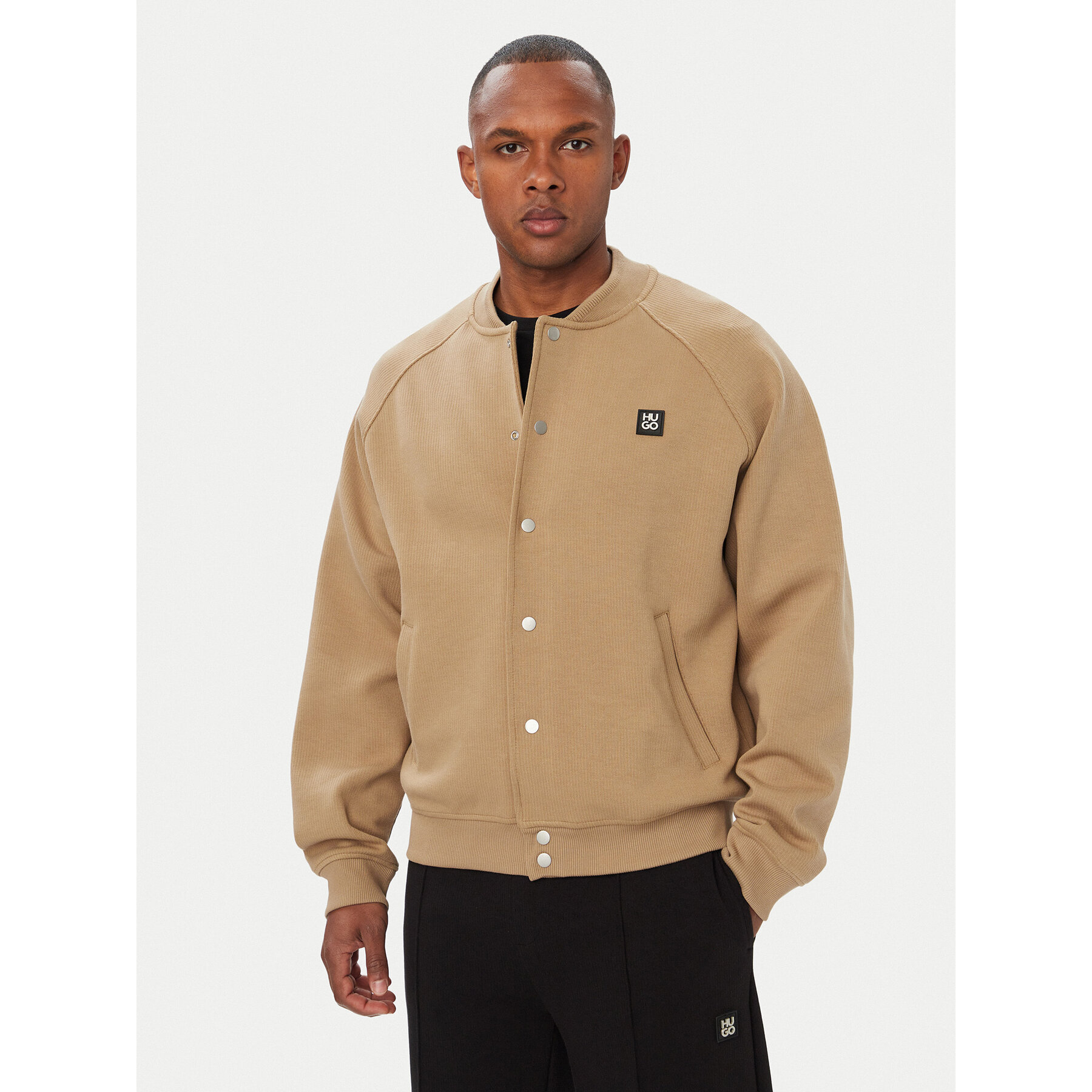 HUGO Bomberjacke Dabin 50563037 Beige Oversize