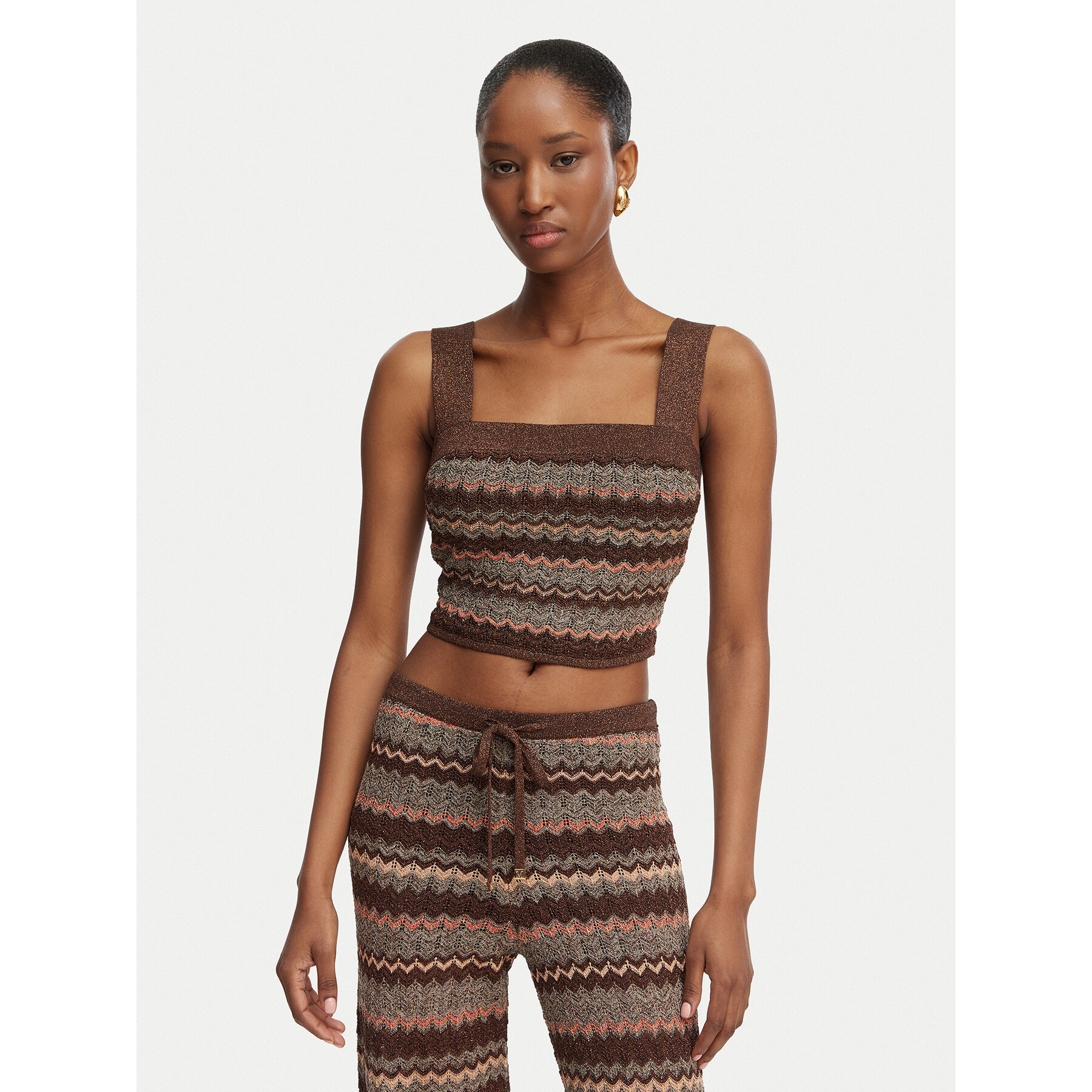 Marciano Guess Τοπ G6GR15 Z0643 Καφέ Regular Fit