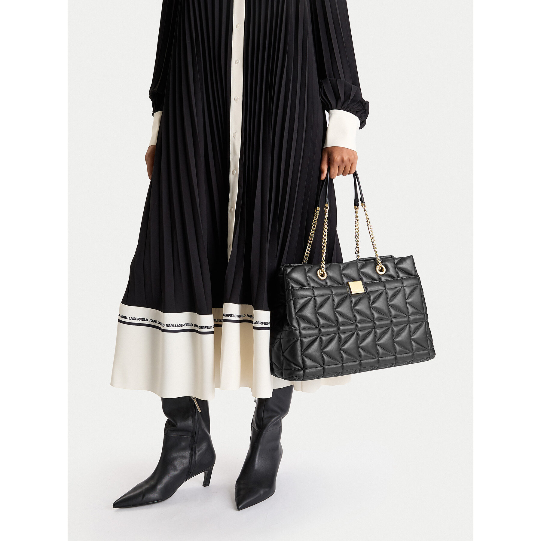 Дамска чанта KARL LAGERFELD A4W30085 Черен