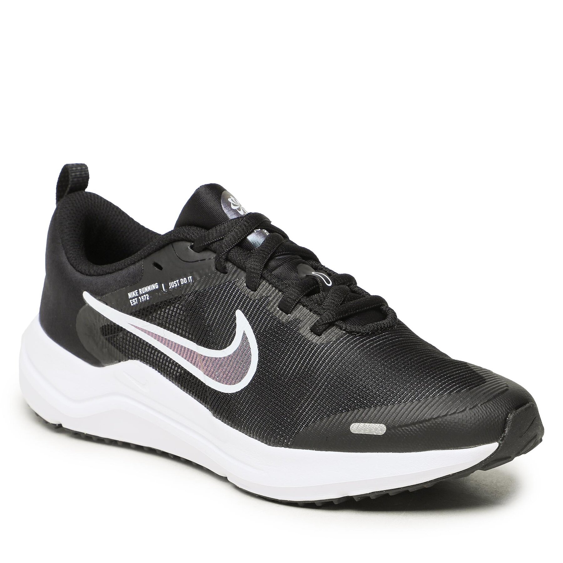 Pantofi Nike Downshifter 12 Nn (GS) DM4194 003 Black/White/Dk Smoke Grey