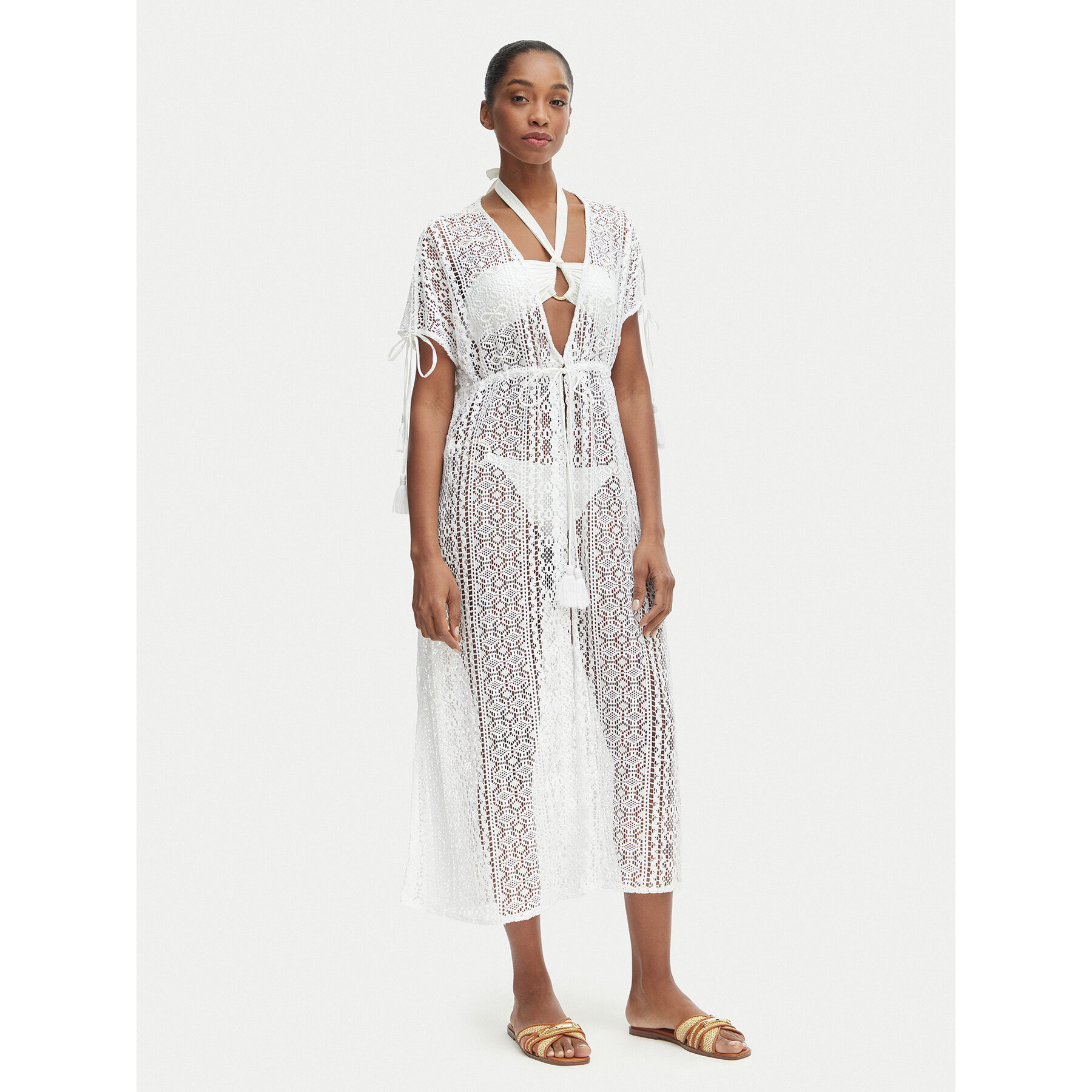 Iconique Strandkleid Temptation IC26-119 Weiß Regular Fit