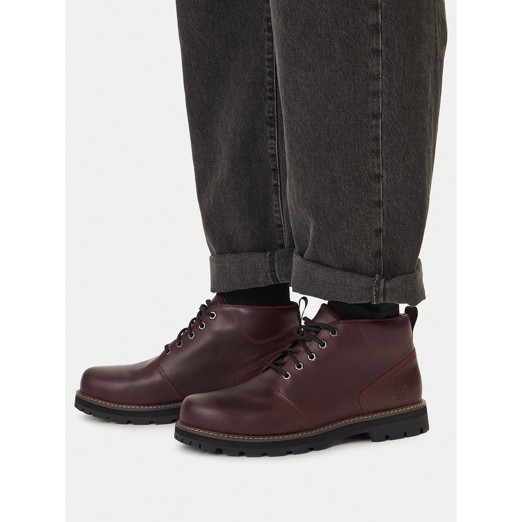 Šnurovacia obuv Timberland Britton Road Waterproof Chukka TB0A69TWEIW1 Bordová