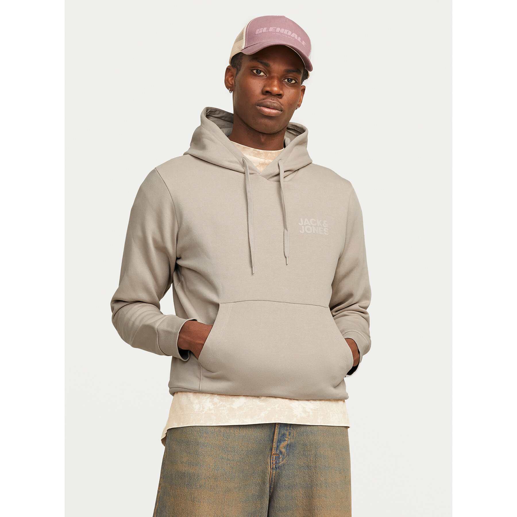 Jack & Jones Sweatshirt Corp Logo 12152840 Beige Standard Fit