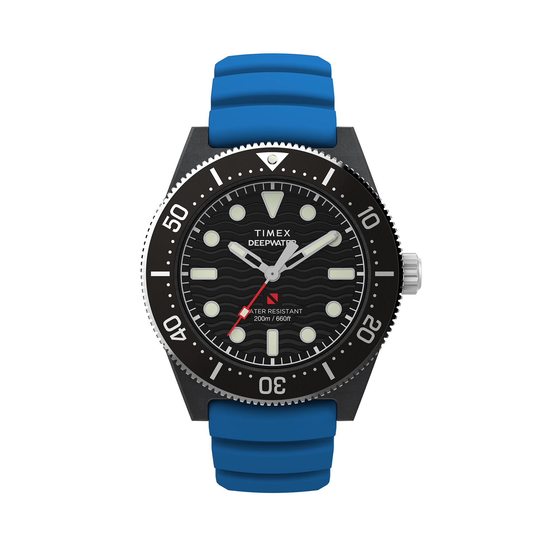 Męski Timex Zegarek Czarny Deepwater Reef 200 XCF TW2Y02500