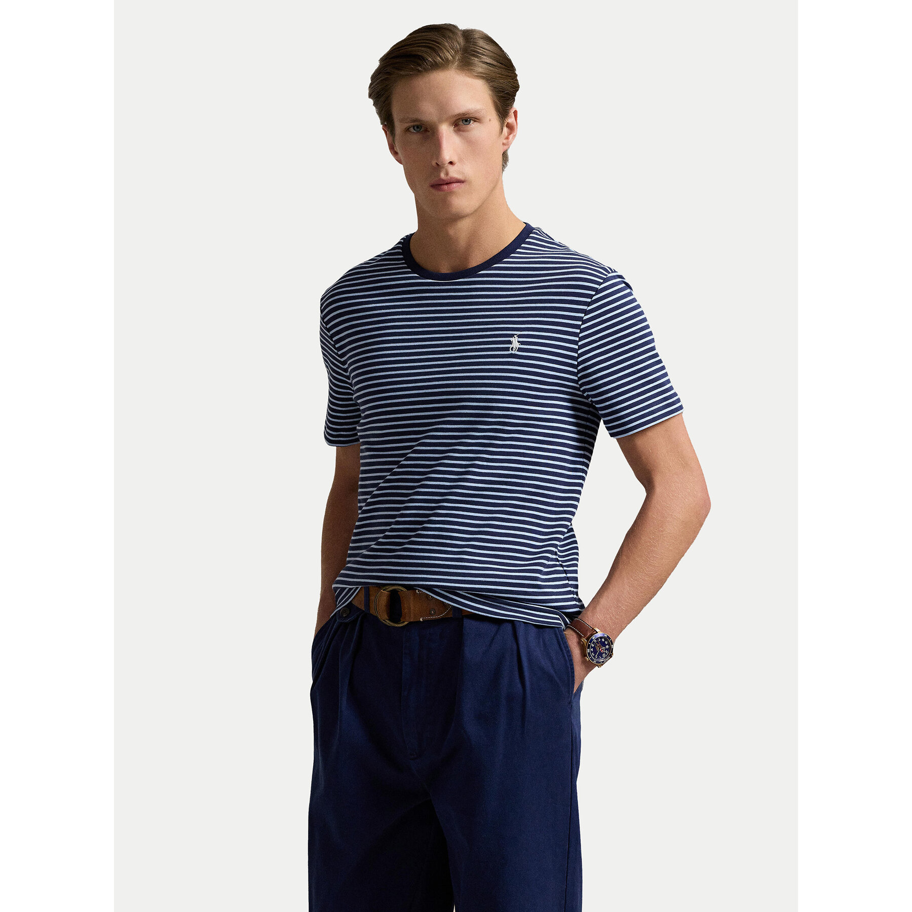 Polo Ralph Lauren Póló 710961128003 Sötétkék Custom Fit