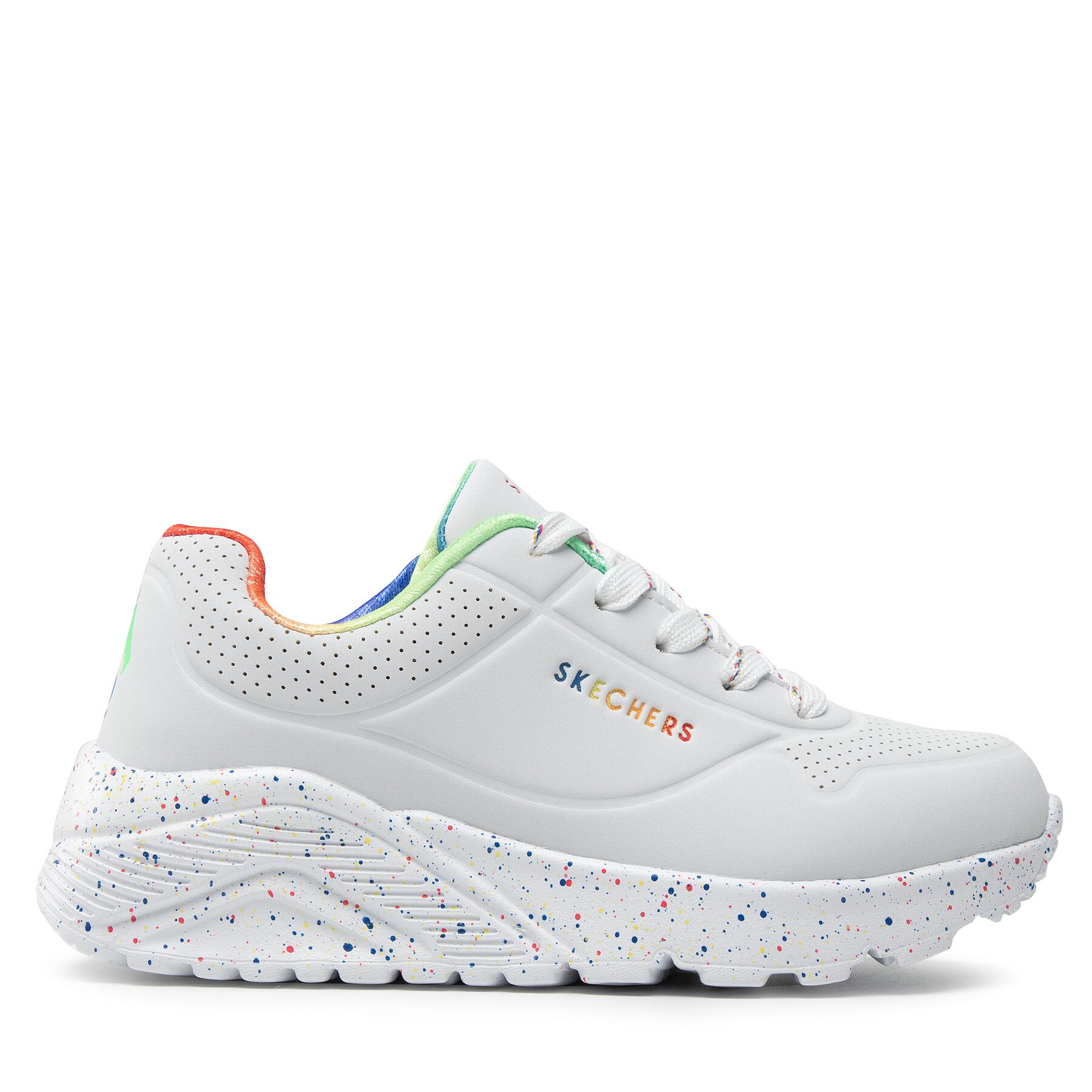 Superge Skechers Rainbow Speckle 310456L/WMLT Bela
