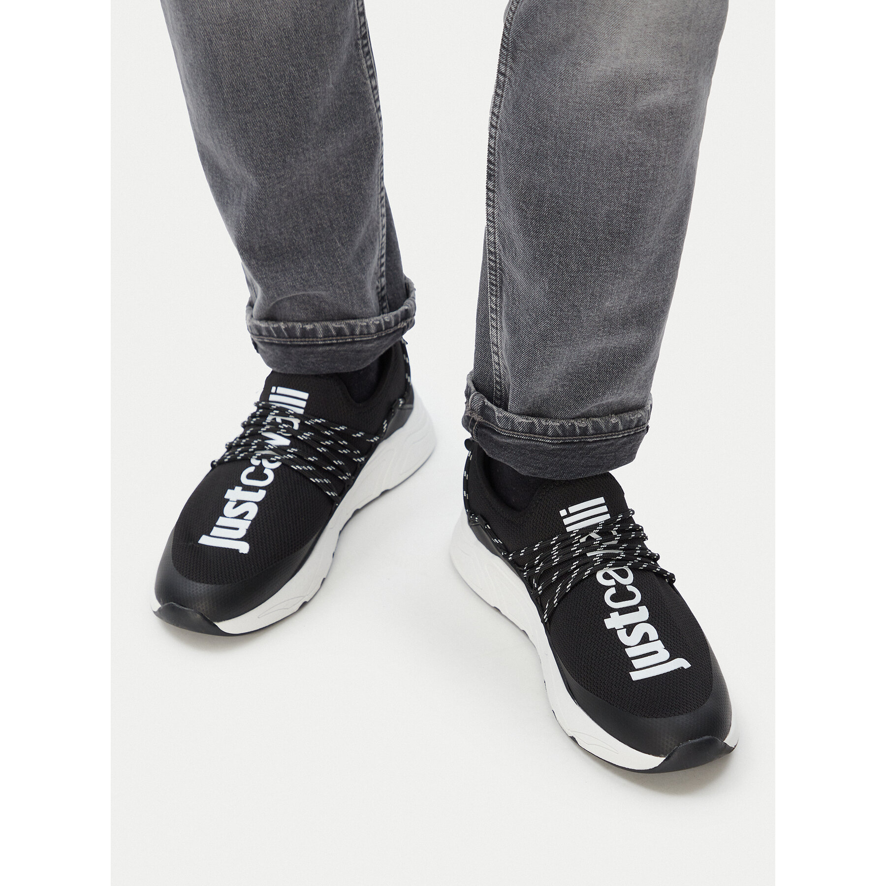 Sneakers Just Cavalli 80QA3SA0 ZSE69 Negru