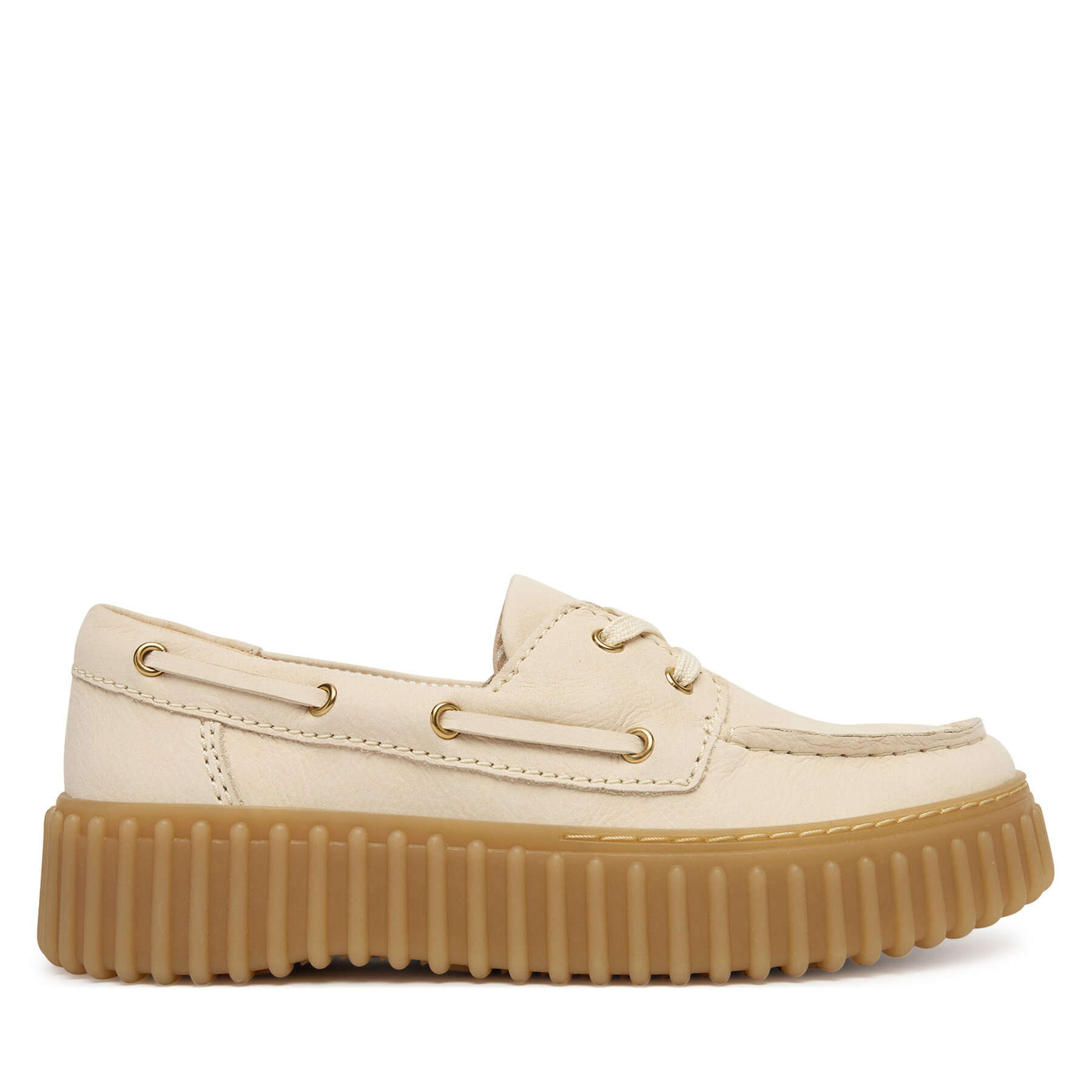 Félcipő Clarks Torhill Boat 26186302 Ekru