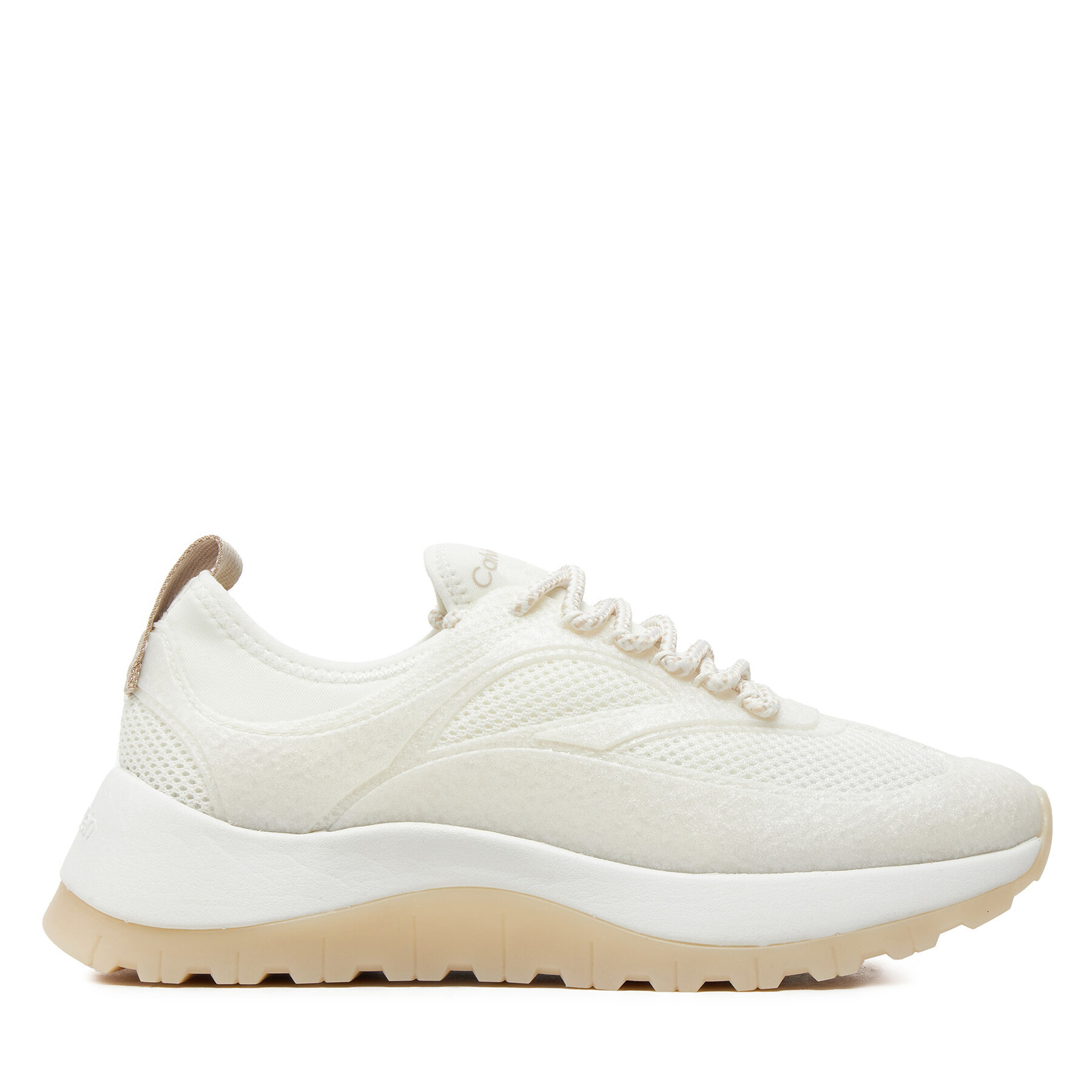 Snīkeri Calvin Klein Runner Lace Up Pearl Mix M HW0HW02079 Balts