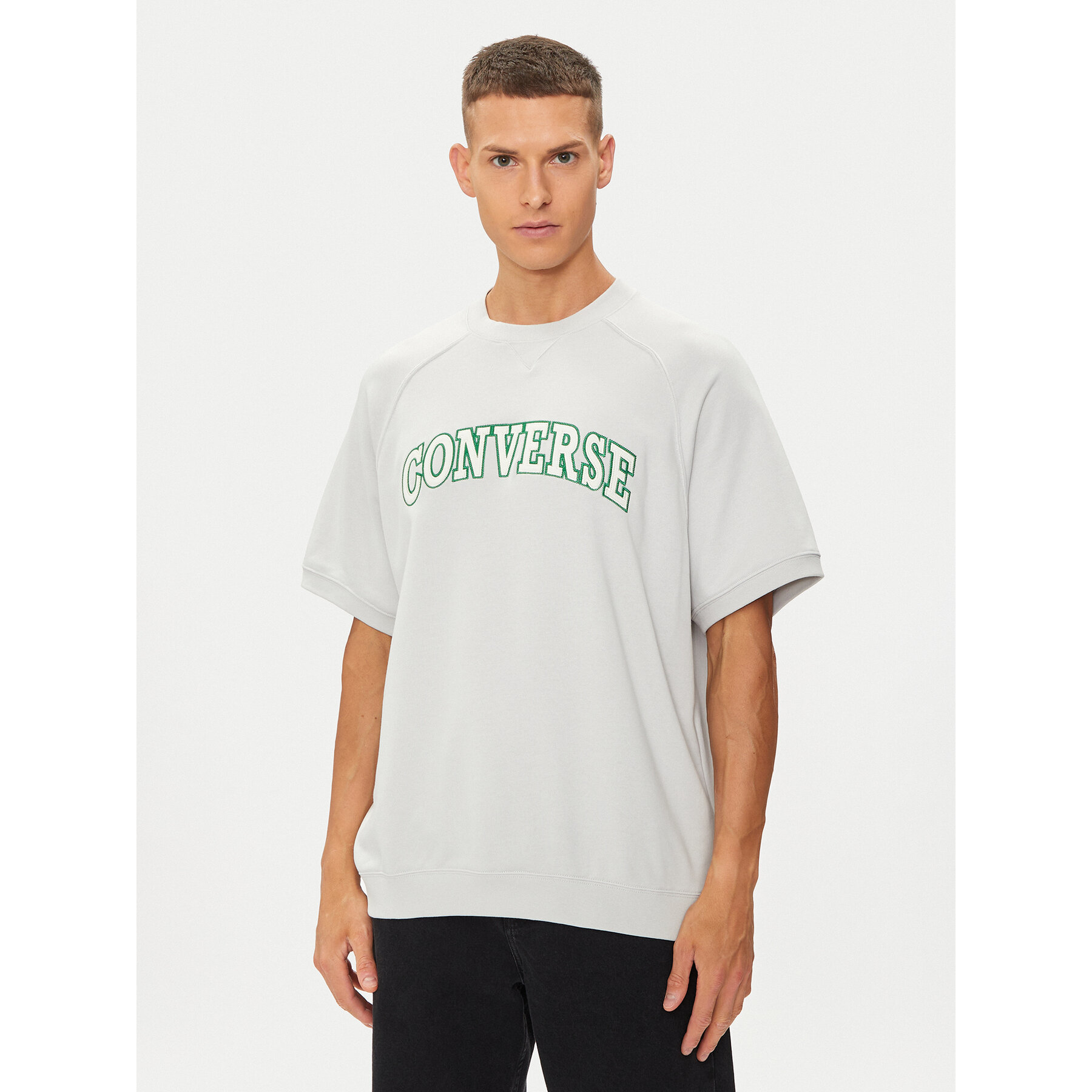 Converse T-Shirt M Retro Chuck Ss Crew 10026428-A03 Λευκό Regular Fit