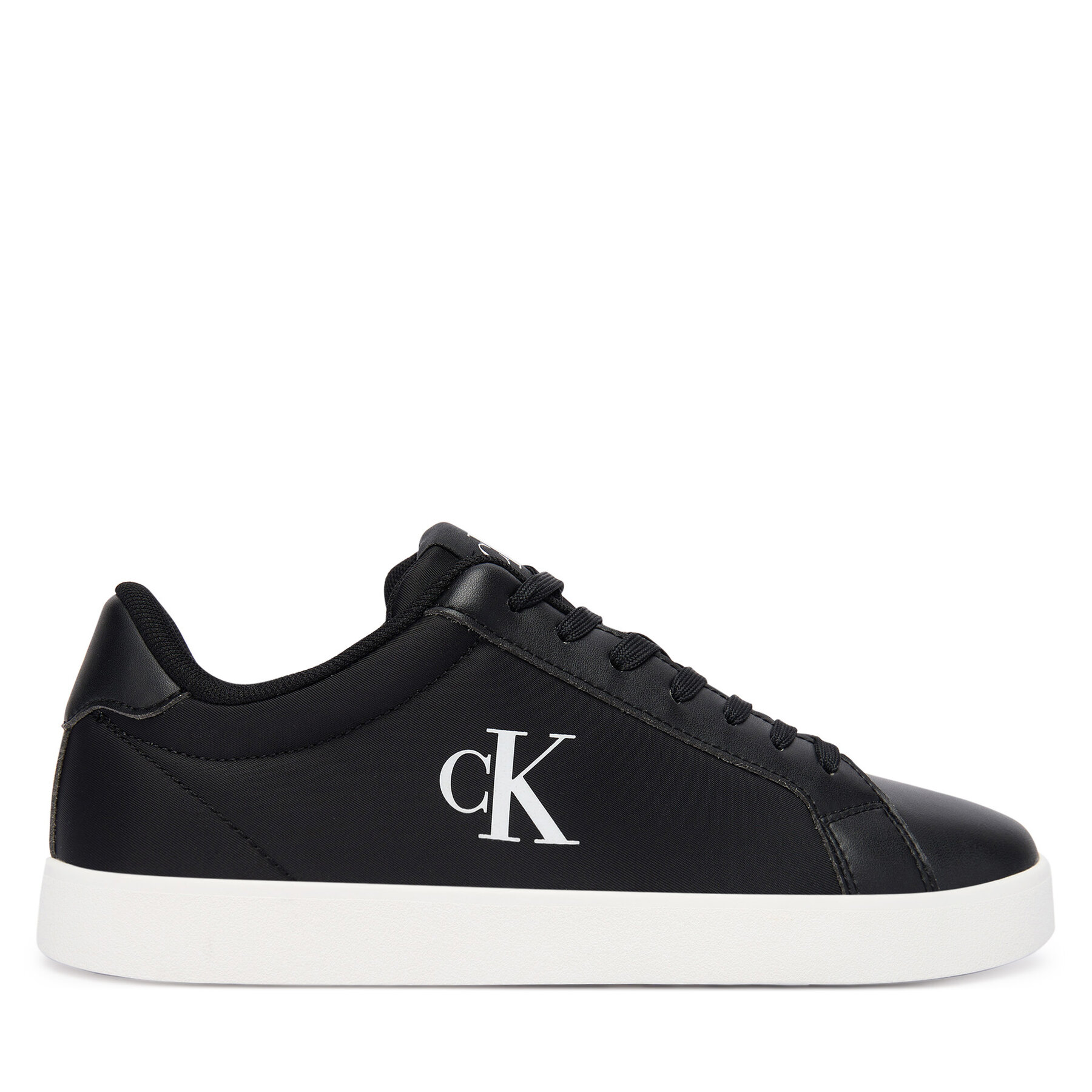 Sneakers Calvin Klein 3 Cupsole Laceup Pu Mg YW0YW01781 Nero