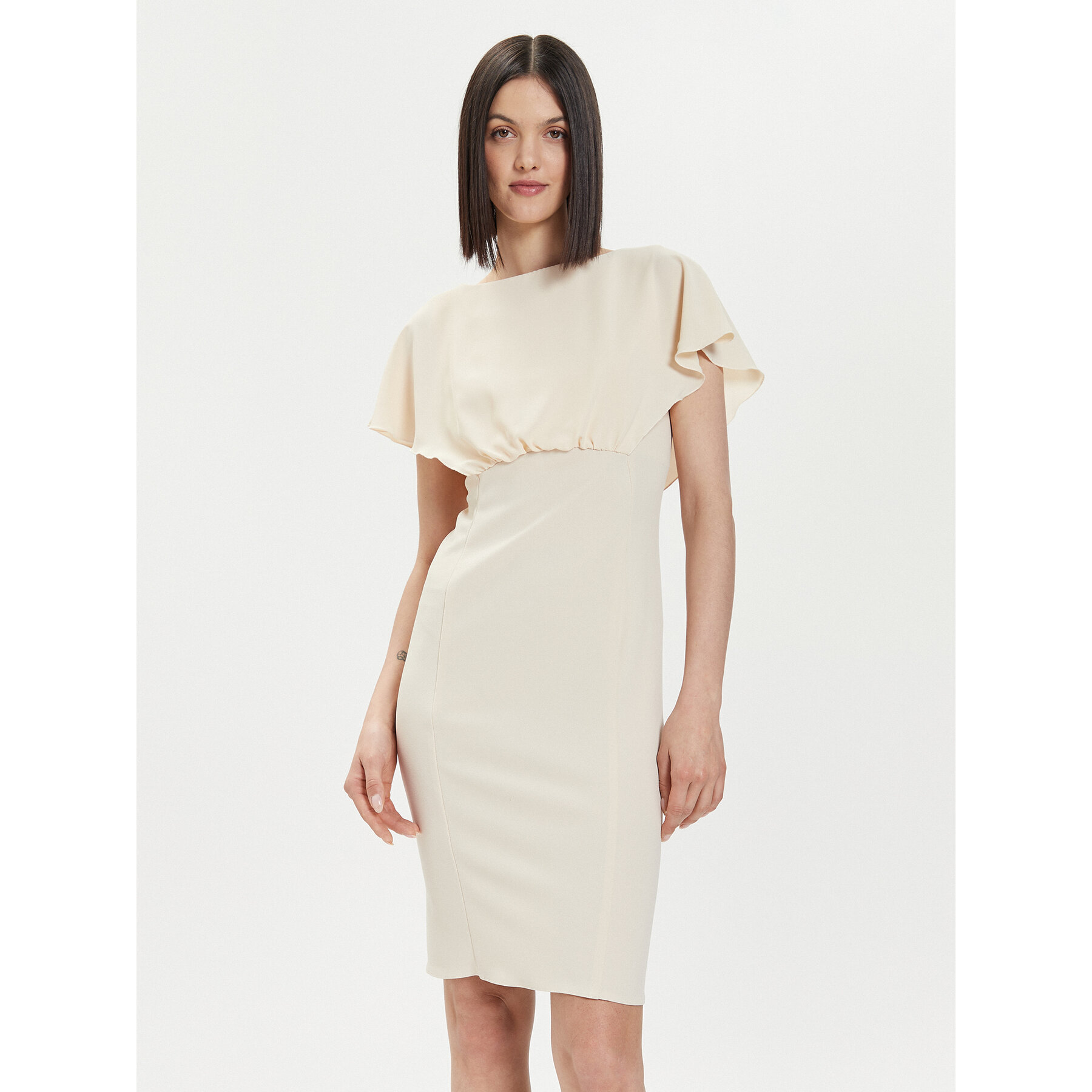 Rinascimento Coctailkleid CFC0118271003 Beige Regular Fit