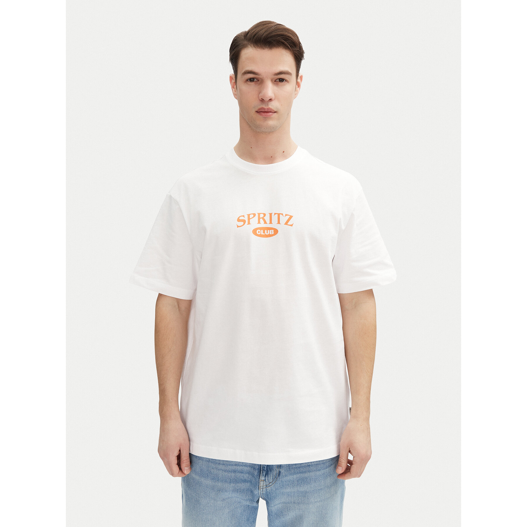 Only & Sons Póló Spritz 22034398 Fehér Relaxed Fit