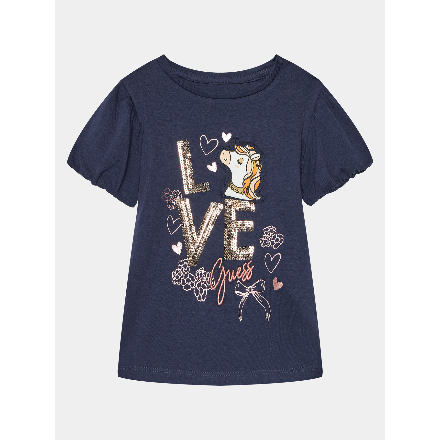 Guess T-Shirt K4RI16 K6YW4 Σκούρο μπλε Regular Fit