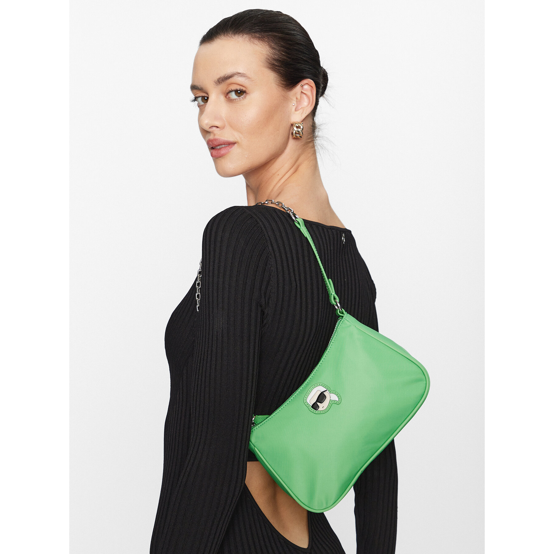 Дамска чанта KARL LAGERFELD 231W3073 Зелен