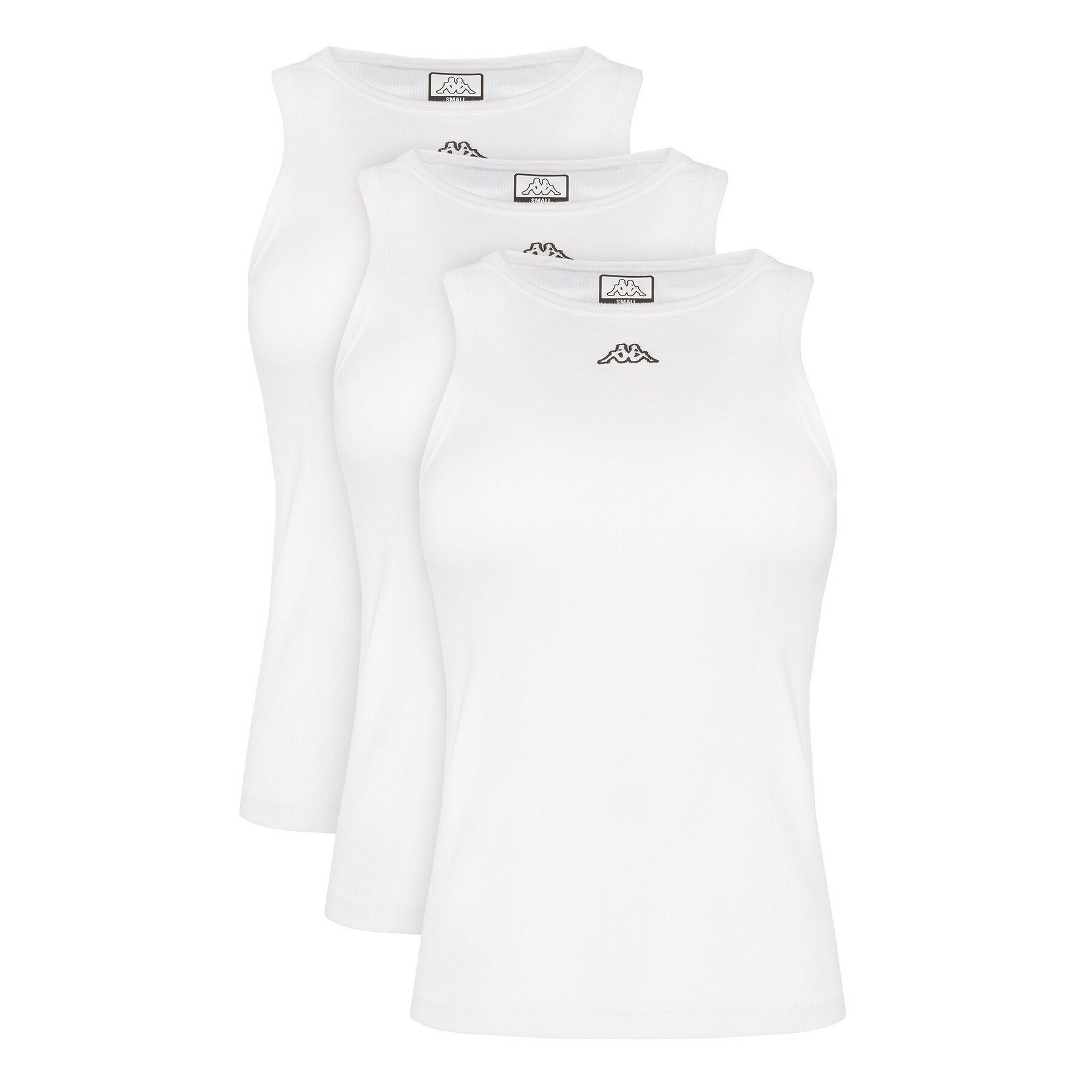Kappa Komplet topov﻿ Logo Myrta 38277KW Bela Regular Fit