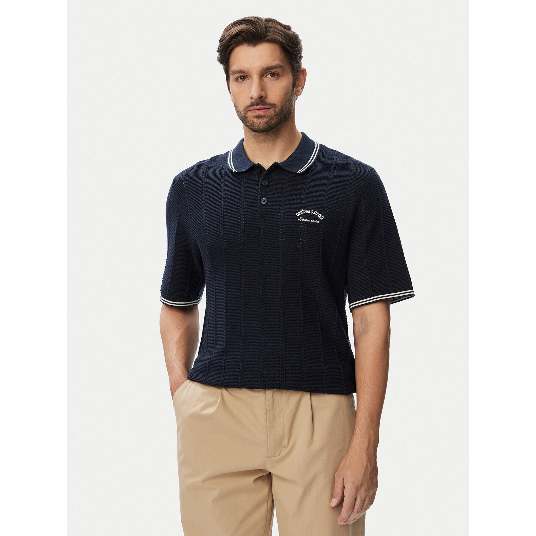 Jack & Jones Polo 12295405 Tamnoplava Regular Fit