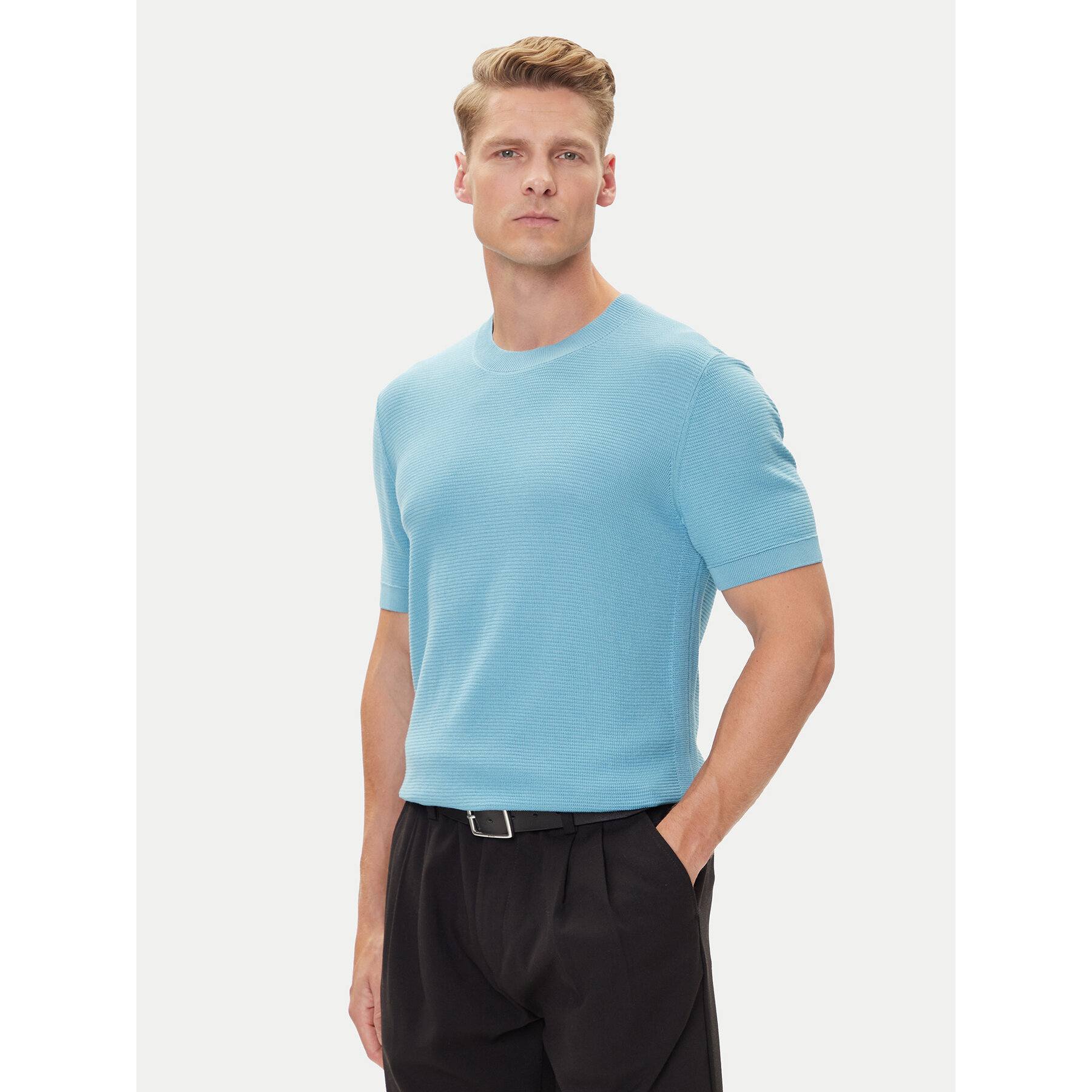BOSS T-Shirt H-Ianni 50543161 Blau Regular Fit