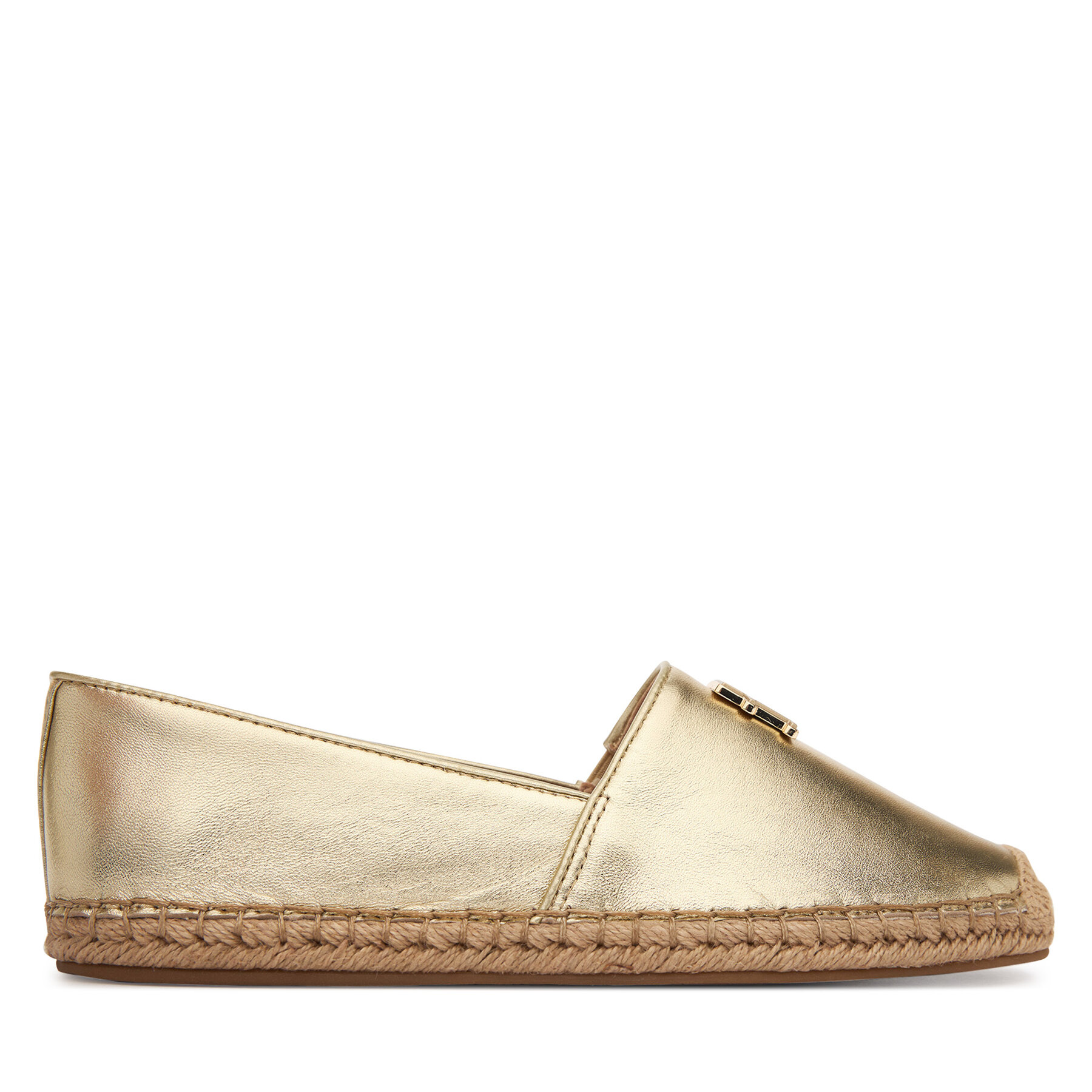 Espadrile Tommy Hilfiger Th Logo Gold Espadrille FW0FW09473 Auriu