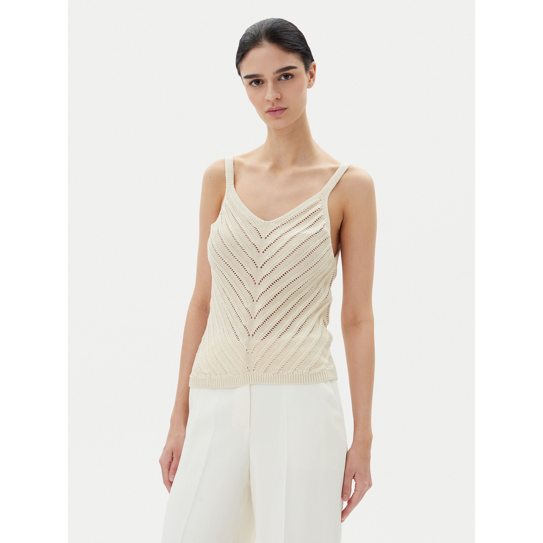 Vero Moda Felső Peru 10326463 Bézs Regular Fit