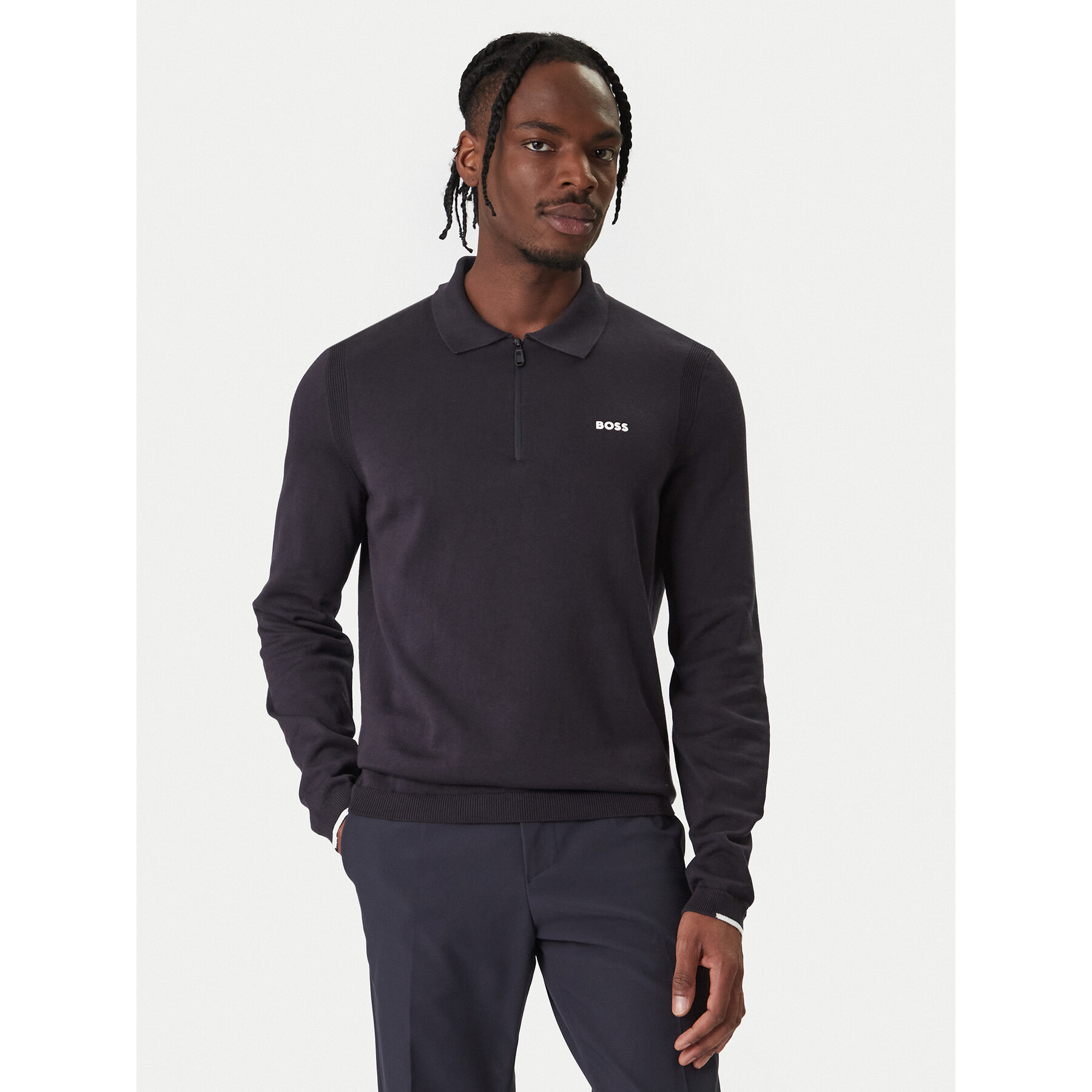 BOSS Pullover Ever 50551688 Dunkelblau Regular Fit