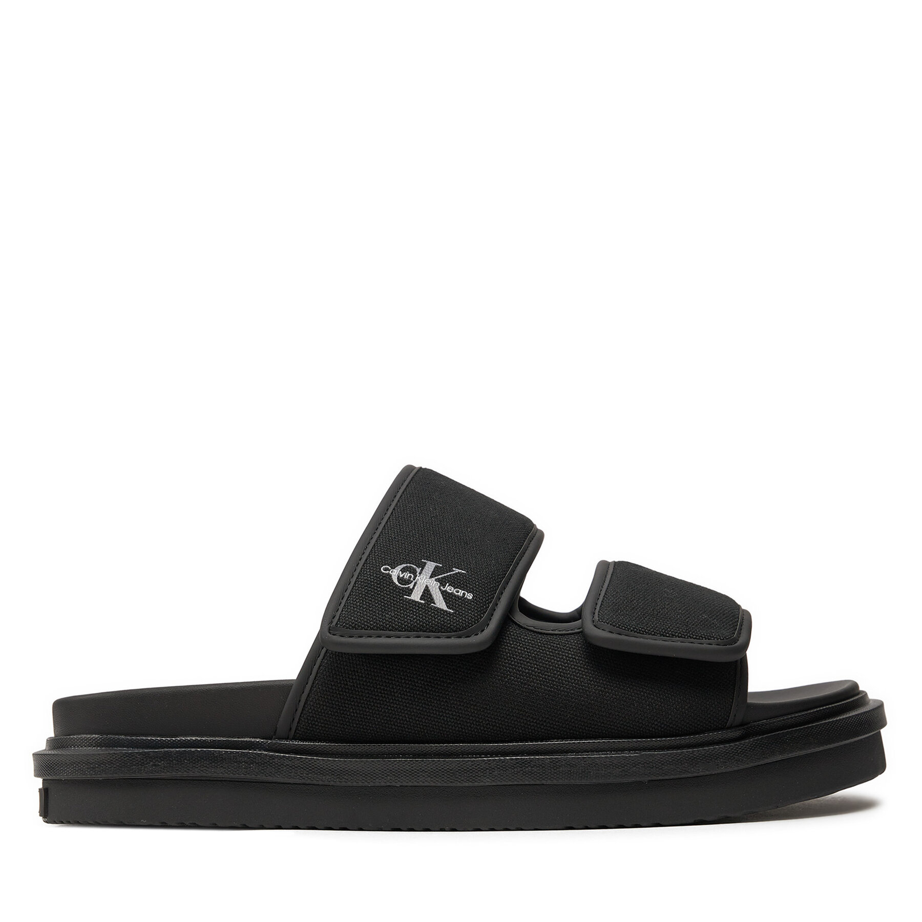 Pánske Šľapky Calvin Klein Jeans, Rozmer: 42, Čierna, Double Bar Sandal Mtl YM0YM01020