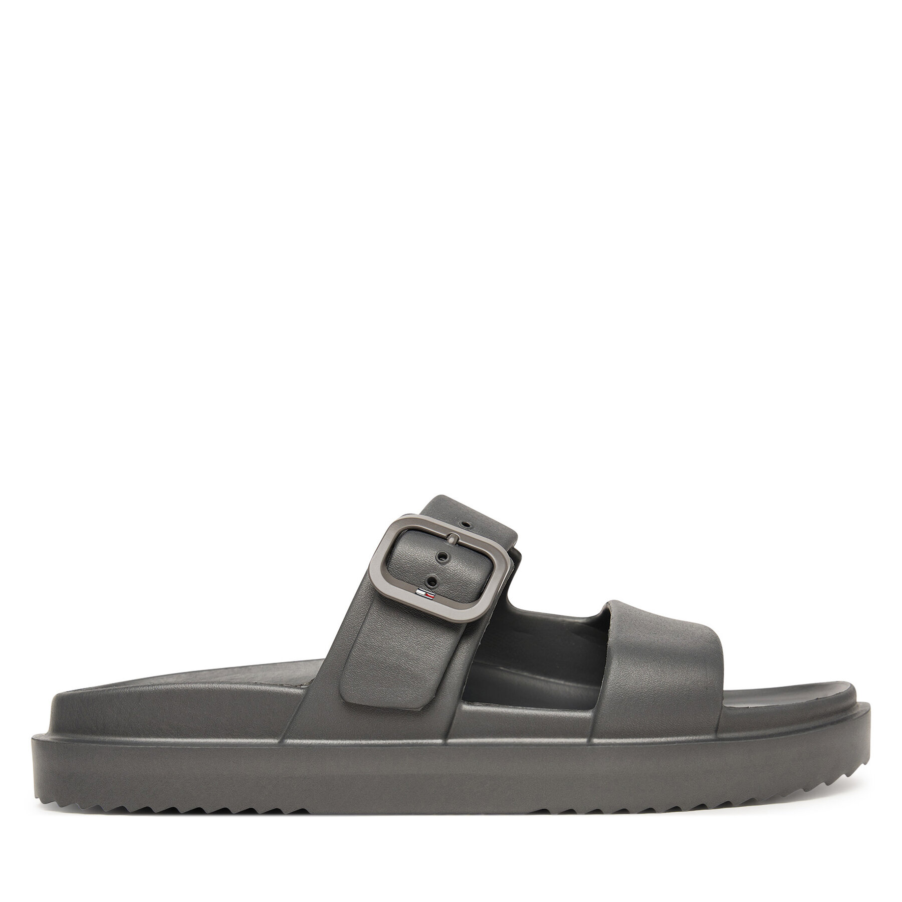 Šľapky Tommy Hilfiger Double Strap FW0FW09114 Sivá