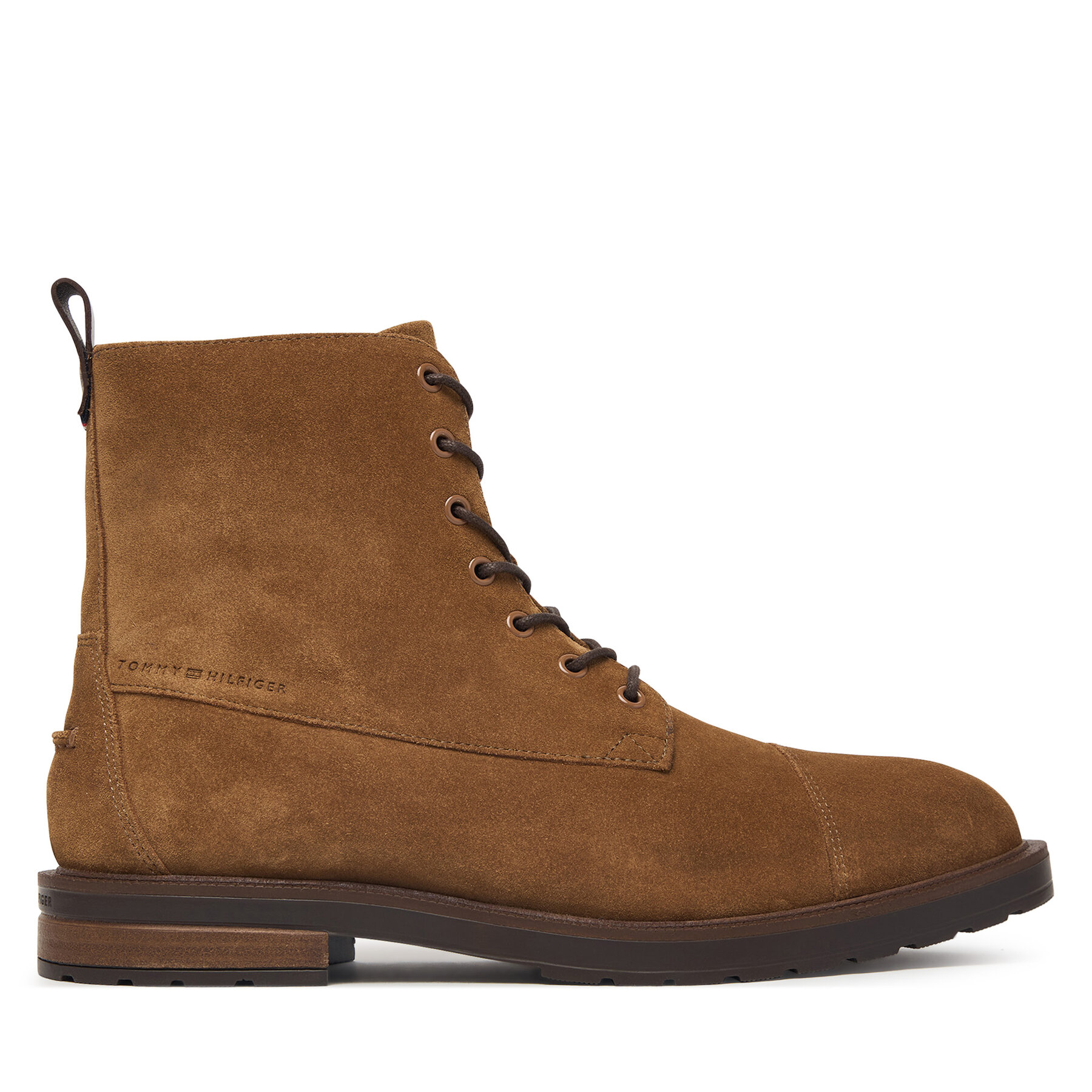 Puszābaki Tommy Hilfiger Cleated Hilfiger Sde Moc Boot FM0FM05964 Tumši brūna