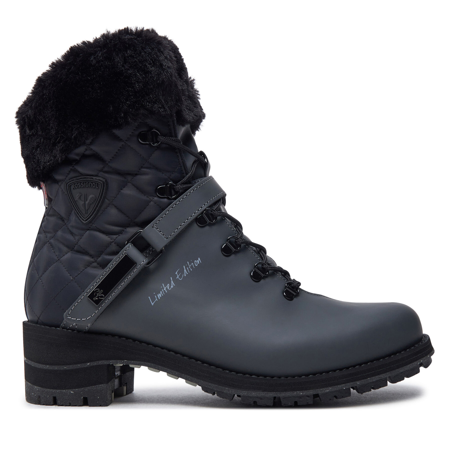 Bottines Rossignol 1907 Megeve Rubber Le RNMW370 Noir