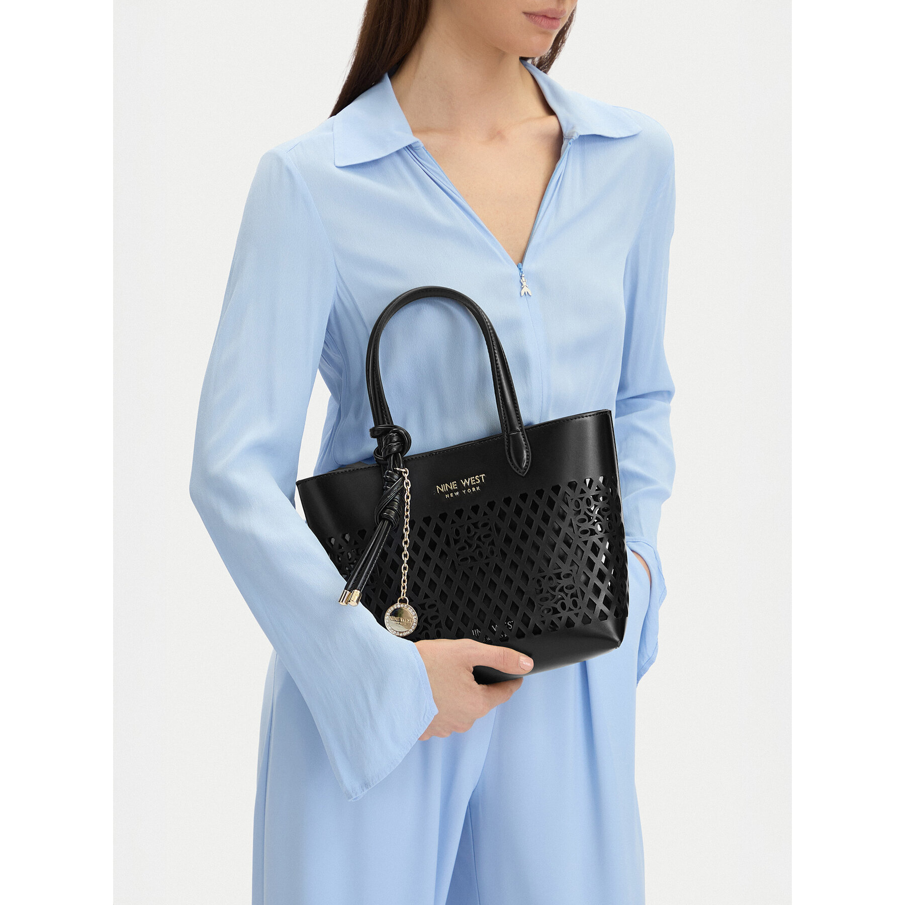 Дамска чанта Nine West CEO-Essex Light-LDA8698A Черен