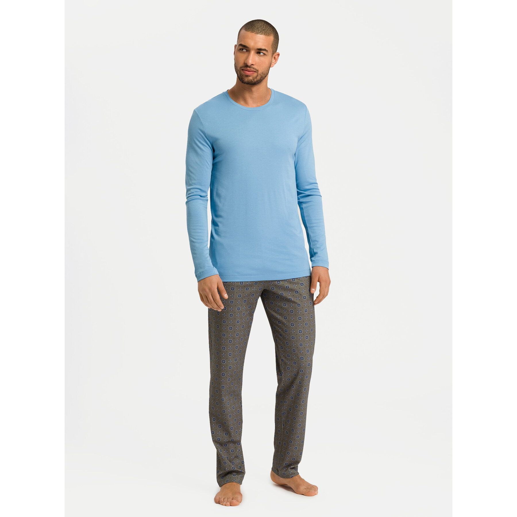 Hanro Hanro Πιτζάμα 75111 Έγχρωμο Regular Fit