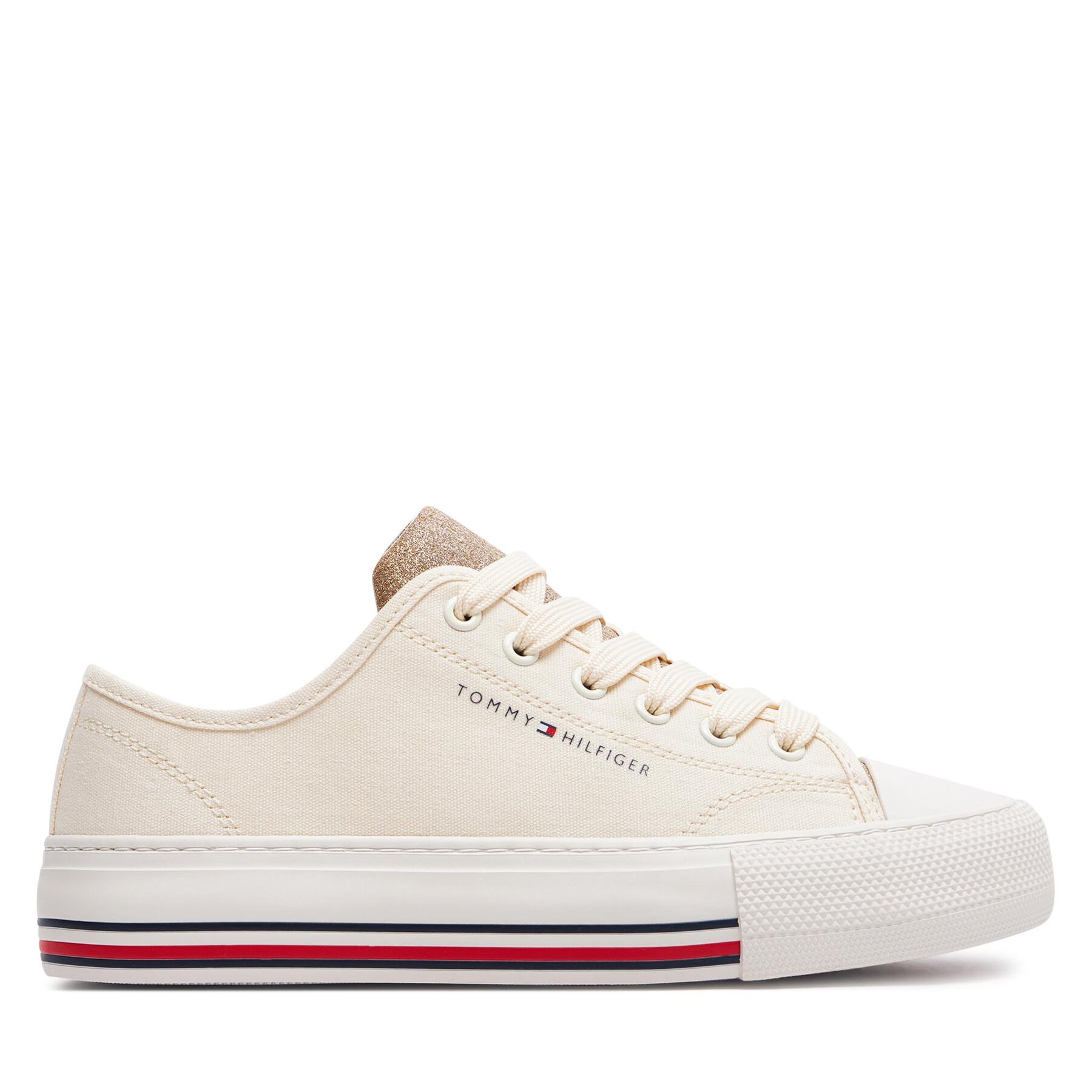 Bambas Tommy Hilfiger Low Cut Lace-Up Sneaker T3A9-33185-1687 S Beis