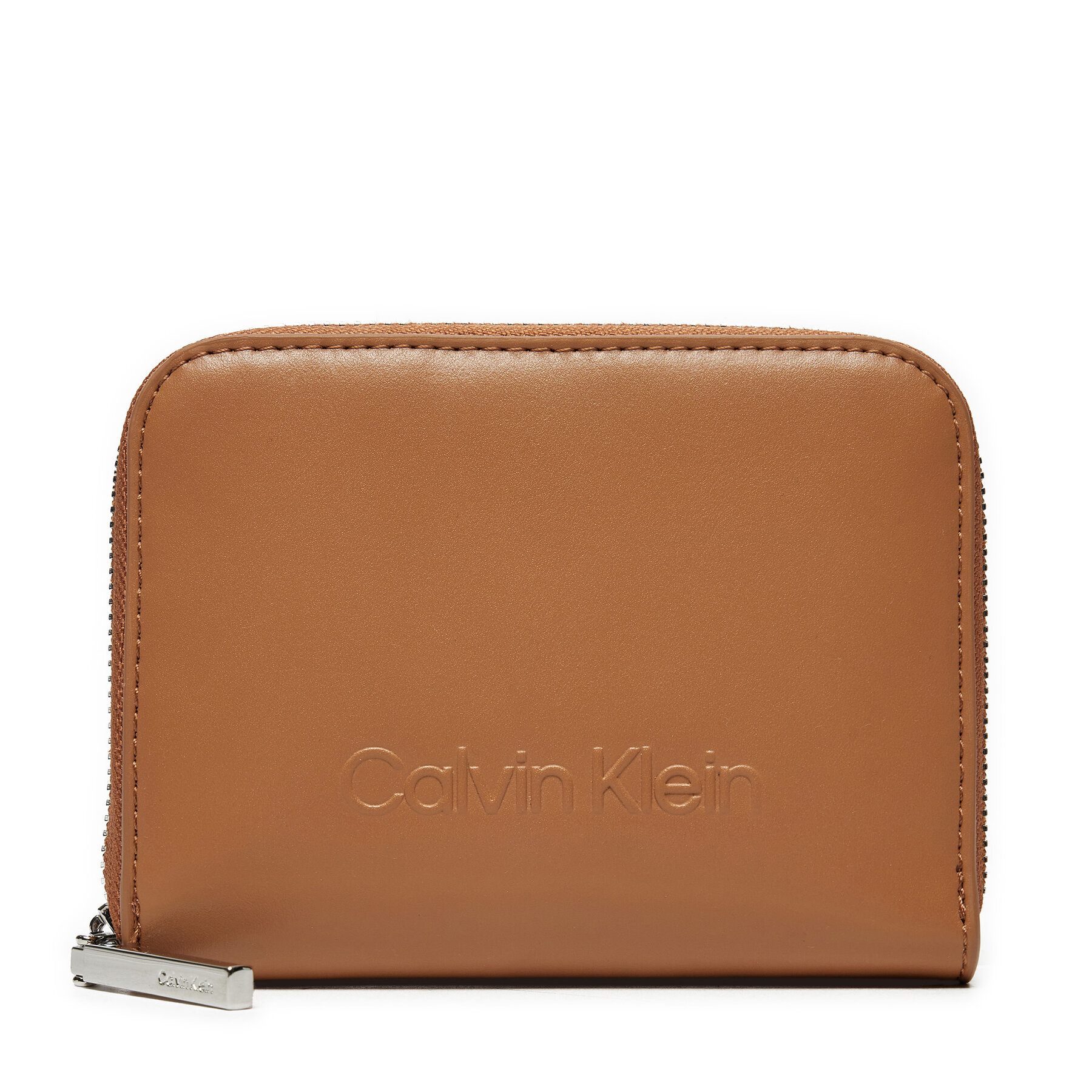 Portofel Calvin Klein Embossed Logo Zip Md K60K612437 Maro