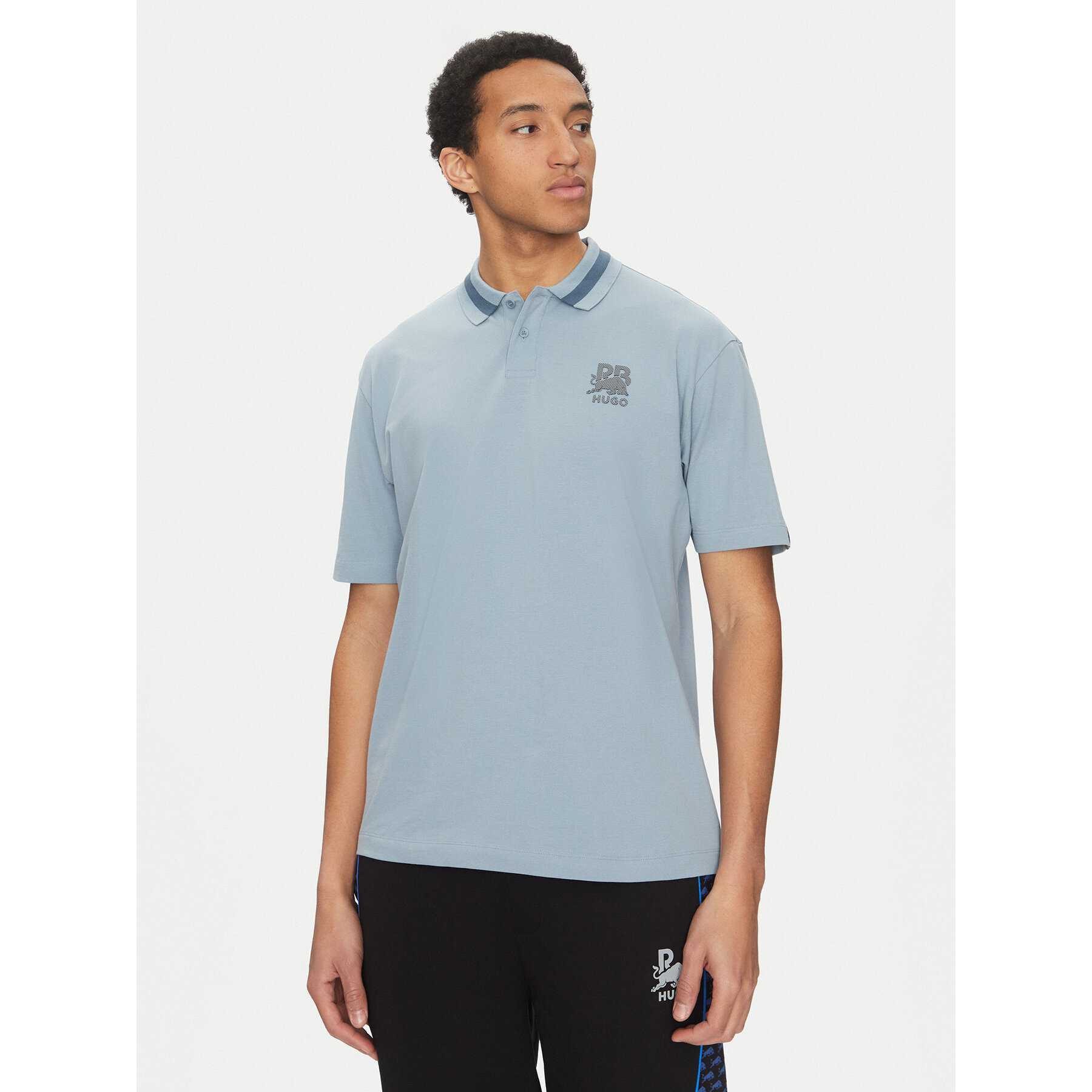 HUGO Polo Dodac_RB 50542748 Blu Regular Fit