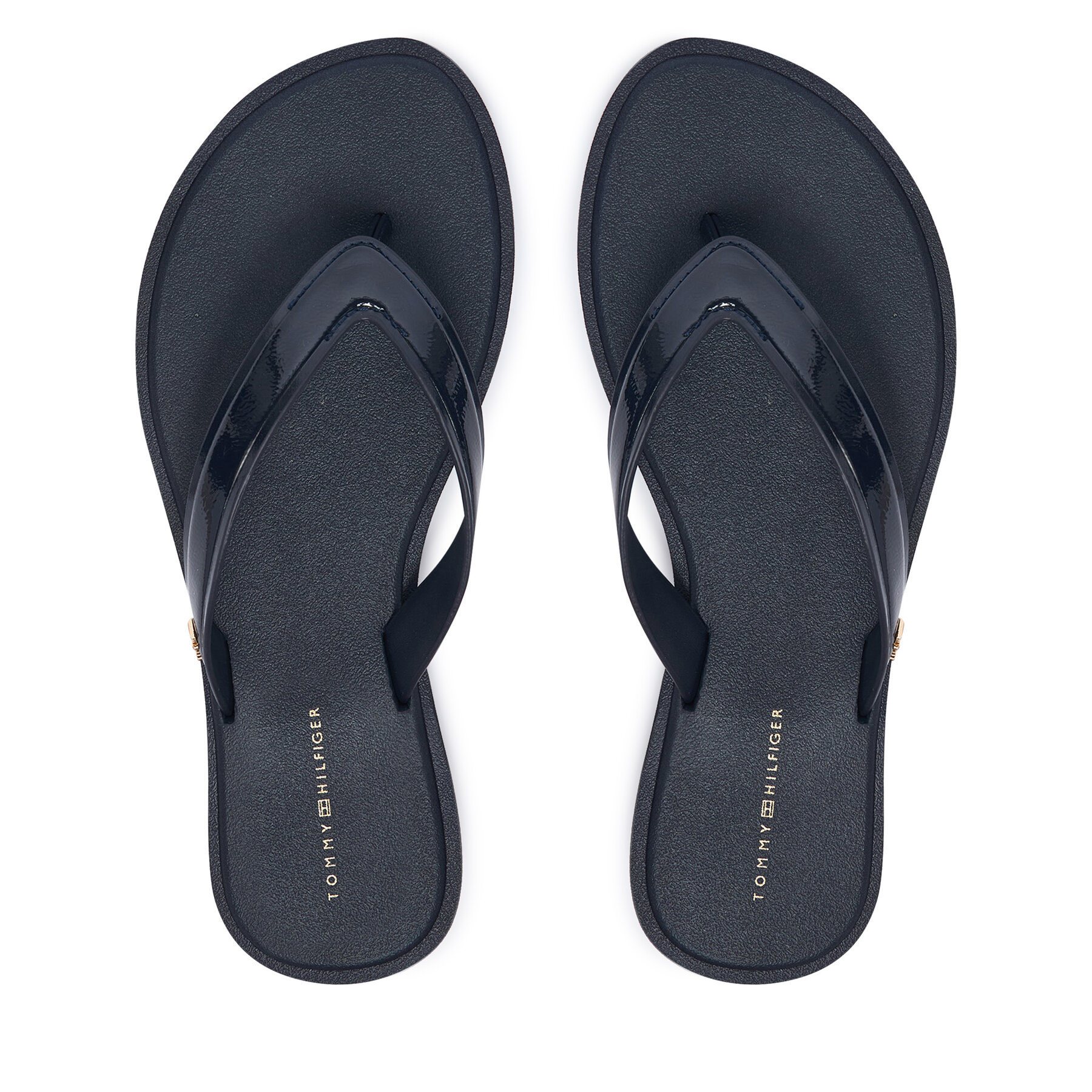 Japonke Tommy Hilfiger Th Scandi Shiny Summer Sandal FW0FW09446 Mornarsko modra