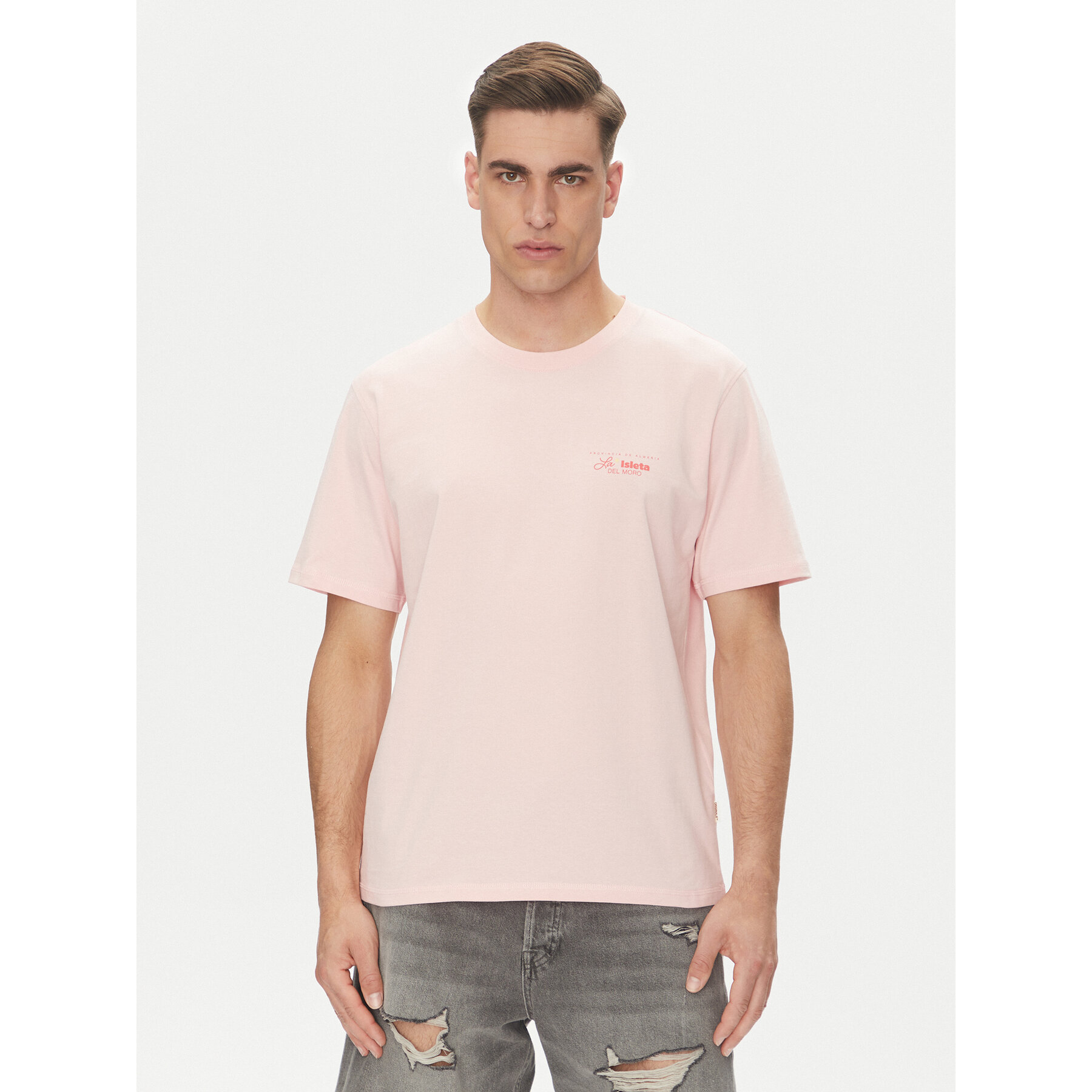 Jack & Jones Póló Almeria 12276785 Rózsaszín Relaxed Fit