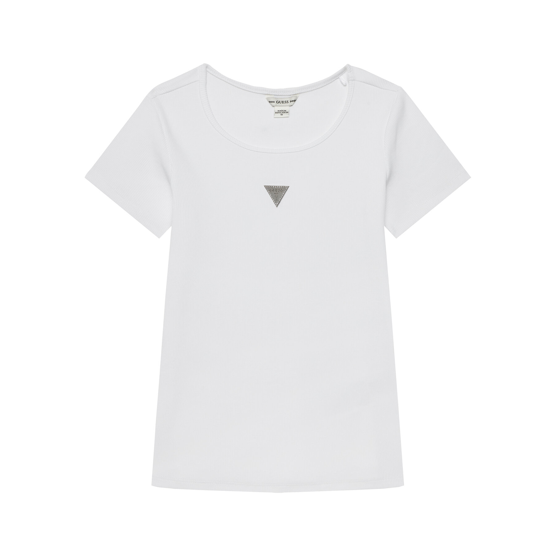 Guess Marškinėliai J5YP03 KB1O1 Balta Regular Fit
