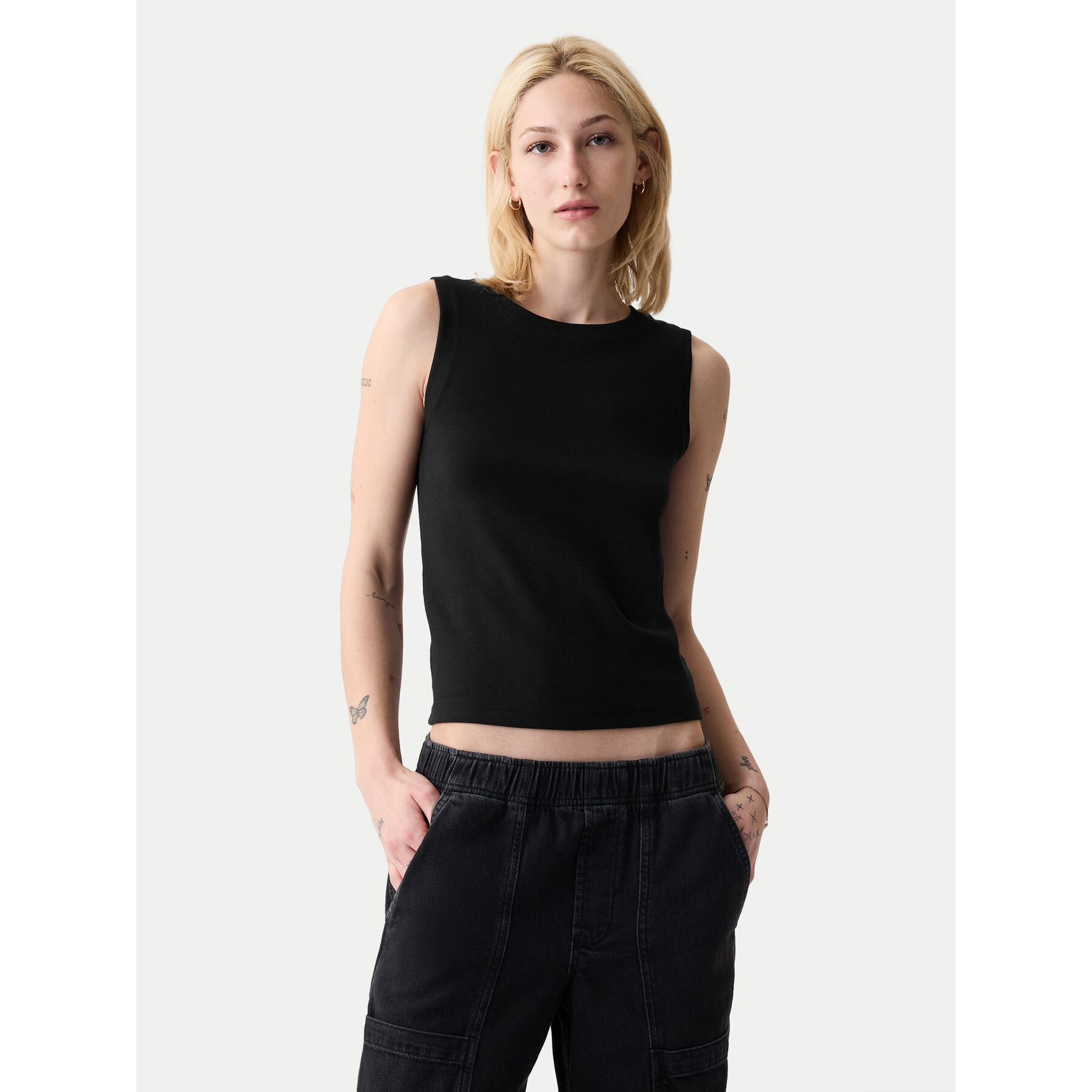 Gap Gap Τοπ 540735-01 Μαύρο Slim Fit