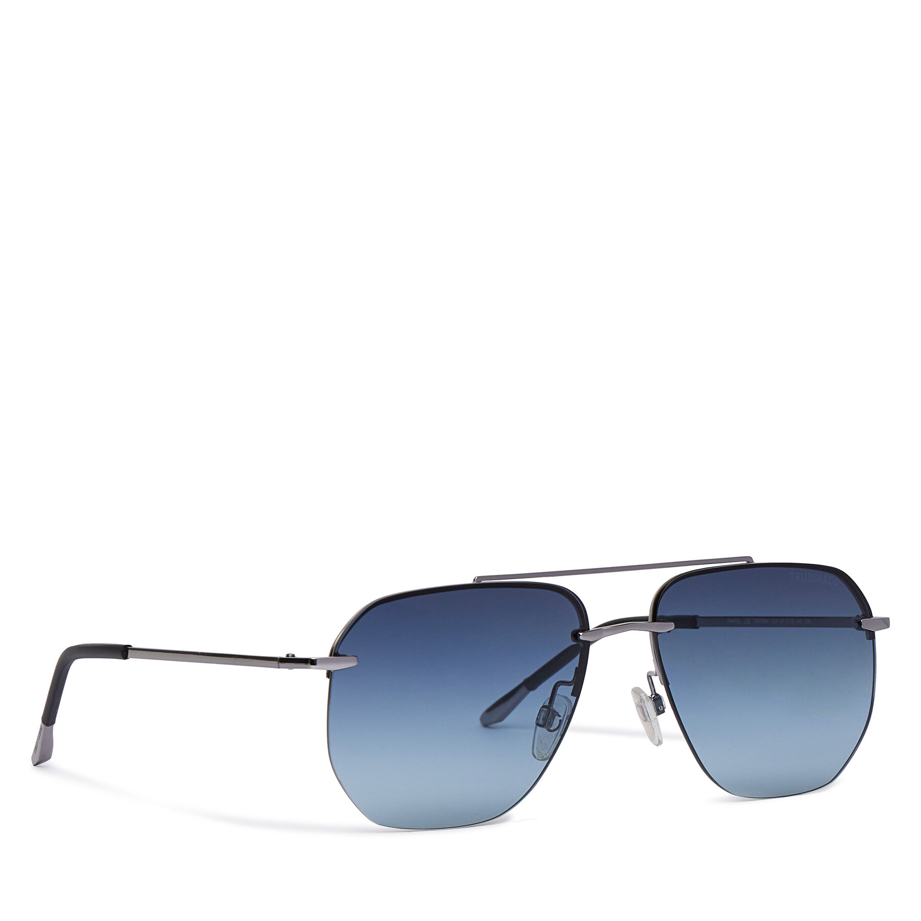 Okulary przeciwsłoneczne Trussardi, Rozmiar 61 Srebrny TSM3024