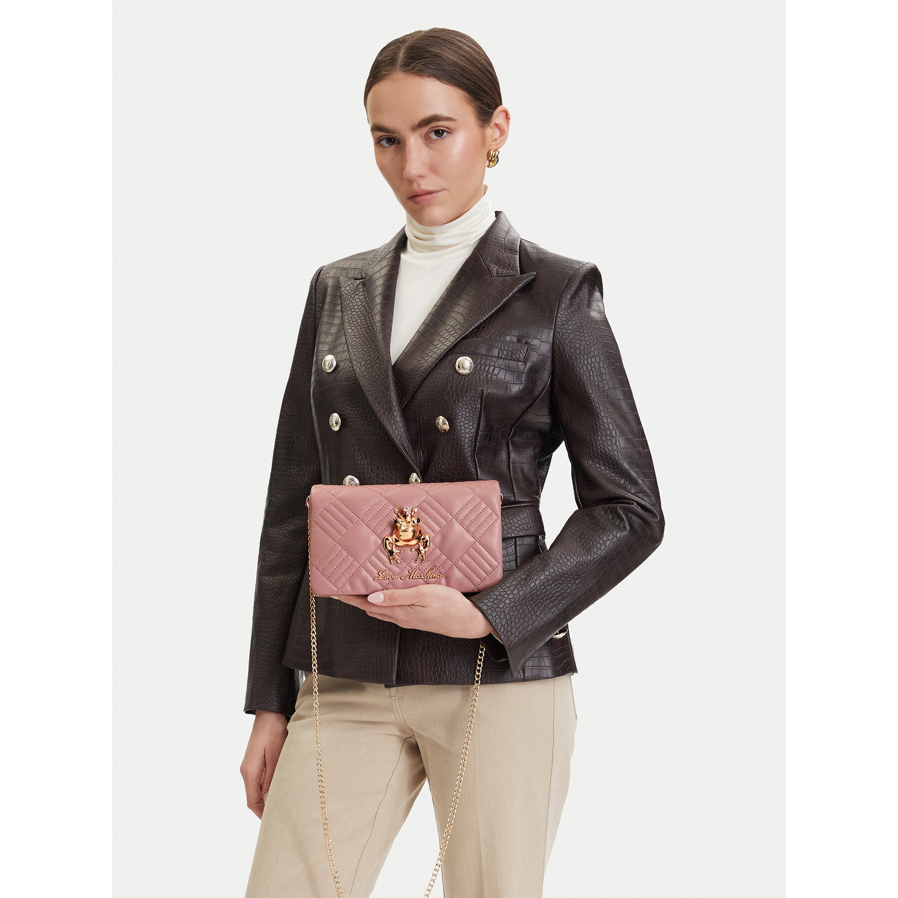 Ročna torba LOVE MOSCHINO JC4269PP0OKH1600 Roza