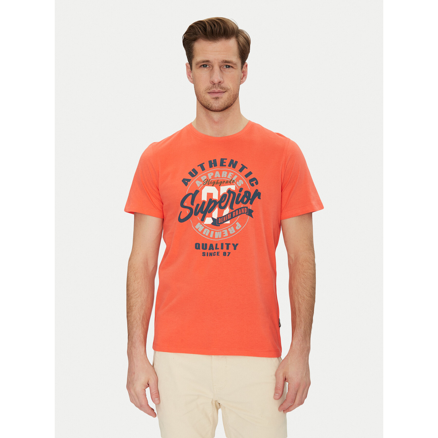 Blend T-shirt 20717758 Arancione Regular Fit